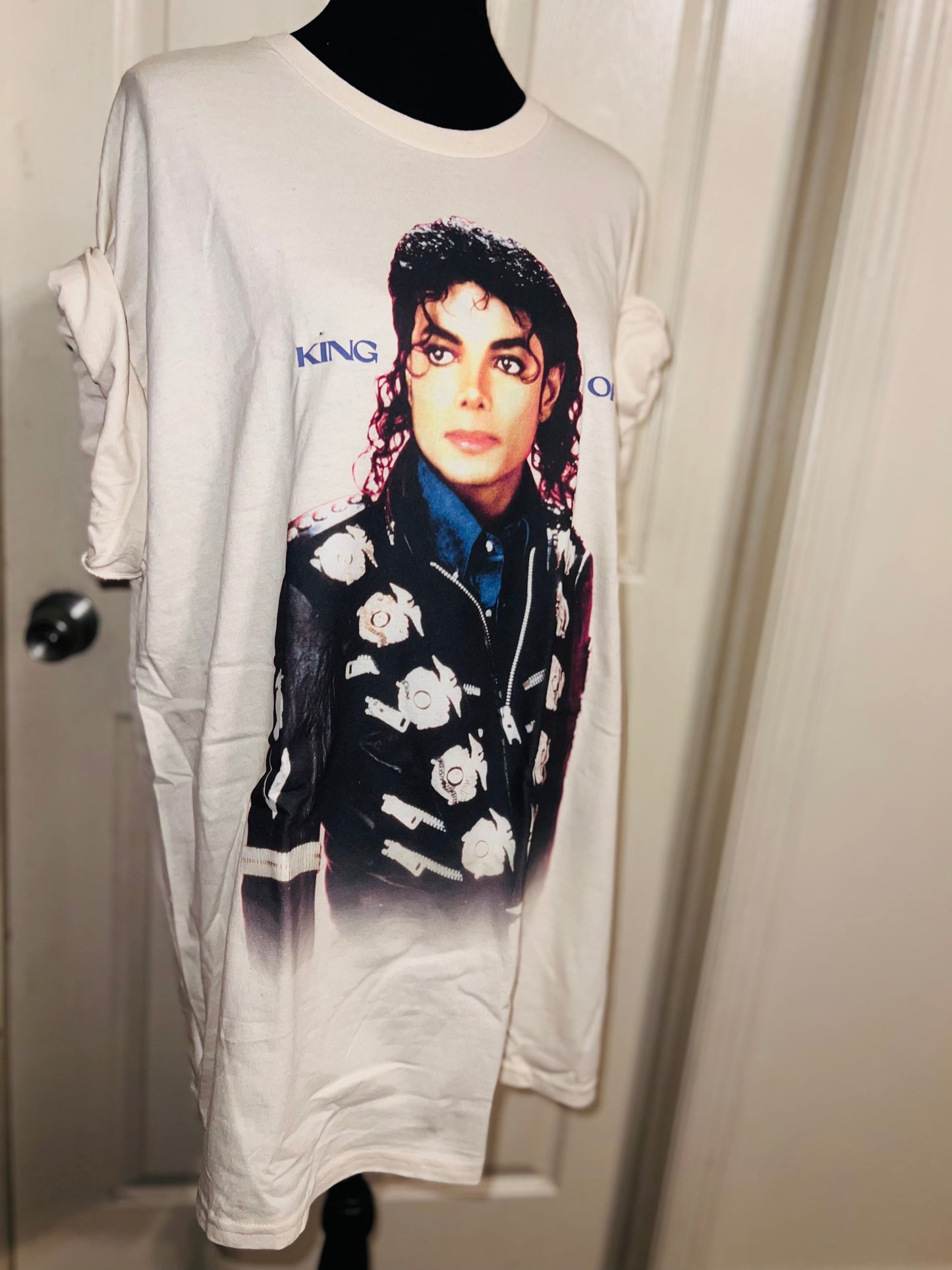 Michael Jackson Oversized Distressed Tee