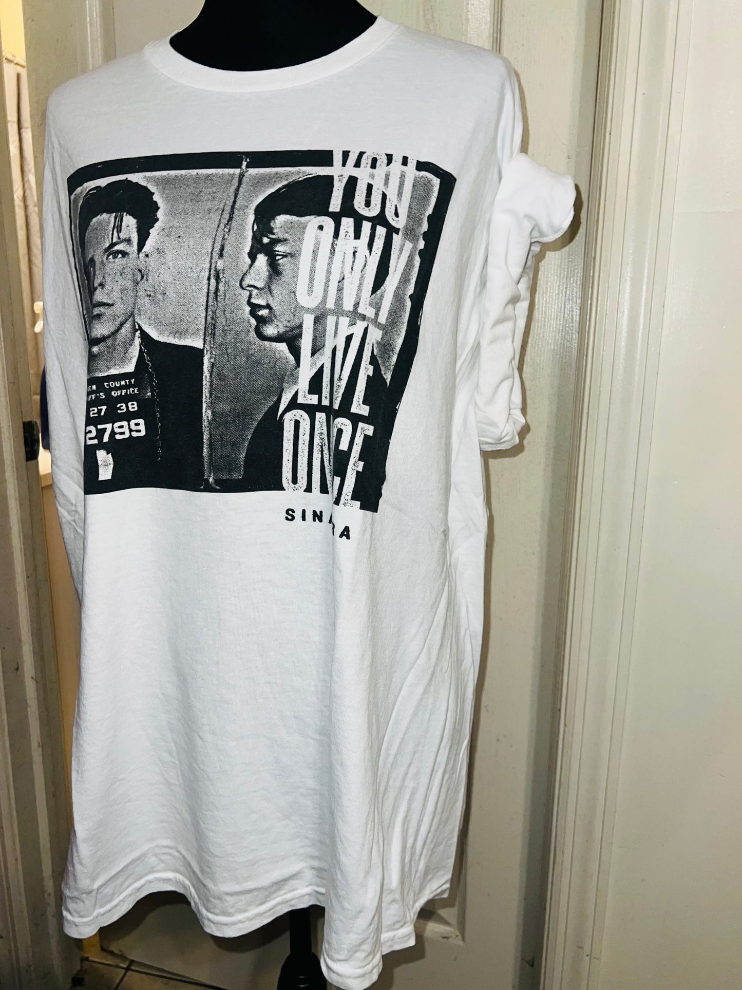 Frank Sinatra Oversized Distressed Tee