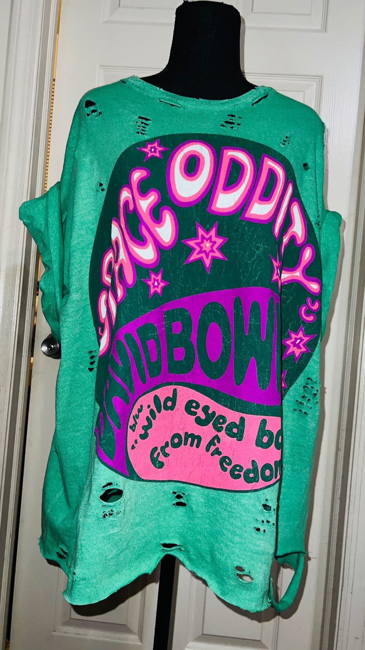 David Bowie Oversized Distressed Tee