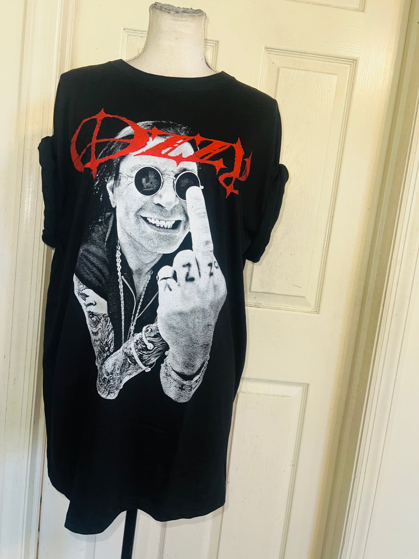 Ozzy Osbourne Oversized Distressed
