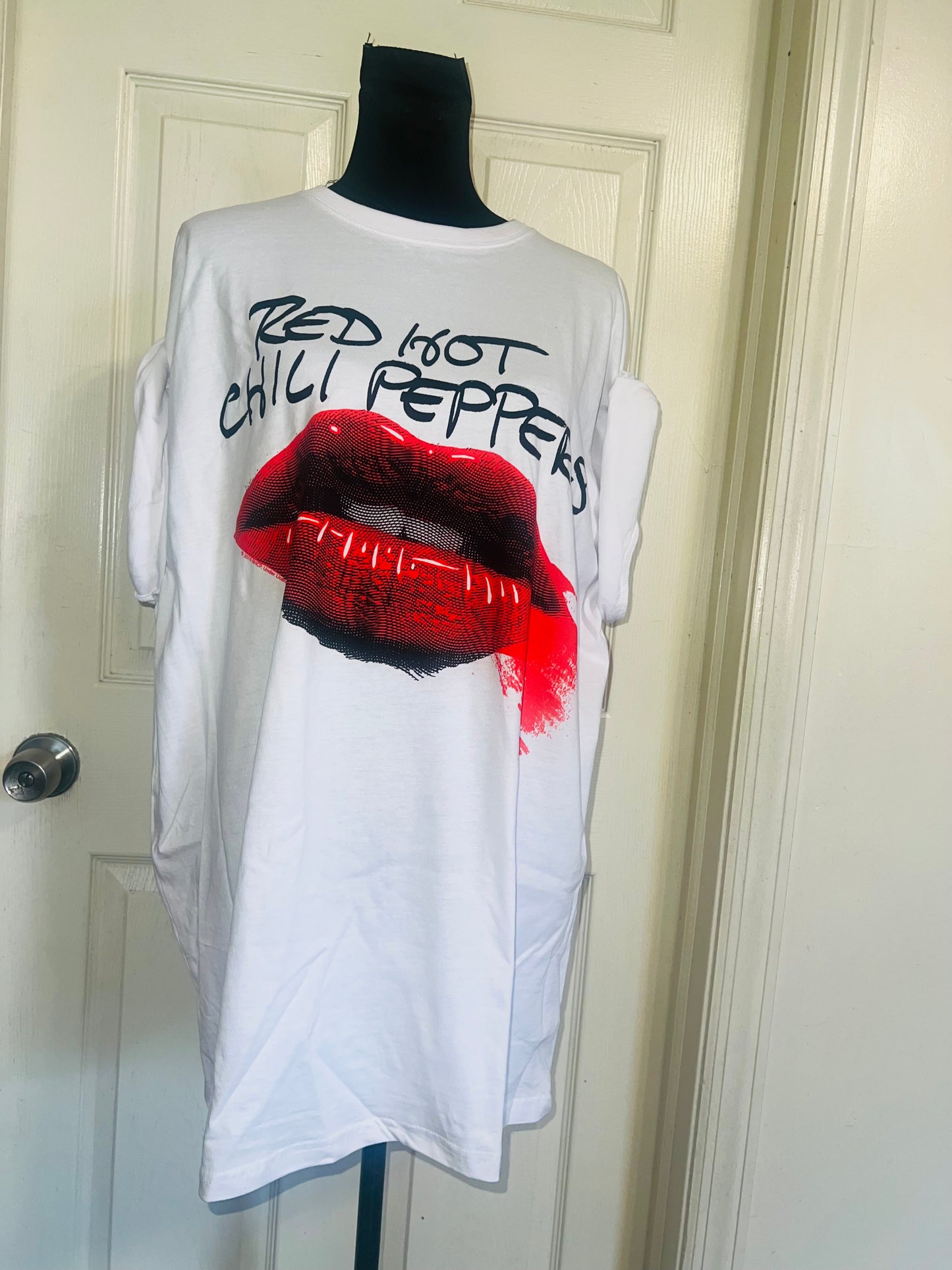 Red Hot Chili Peppers Oversized Distressed Tee