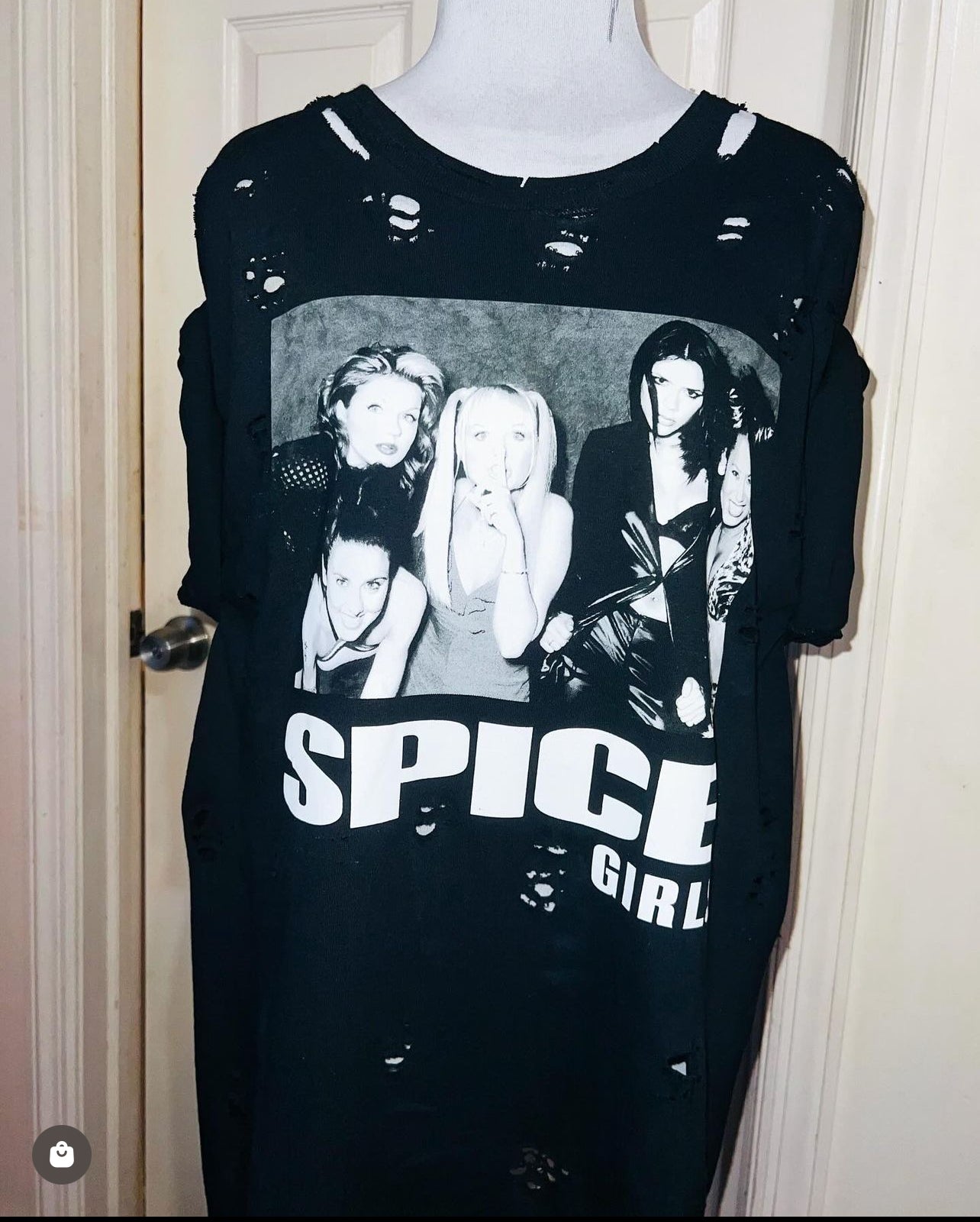 Spice Girls Oversized Distressed Tee