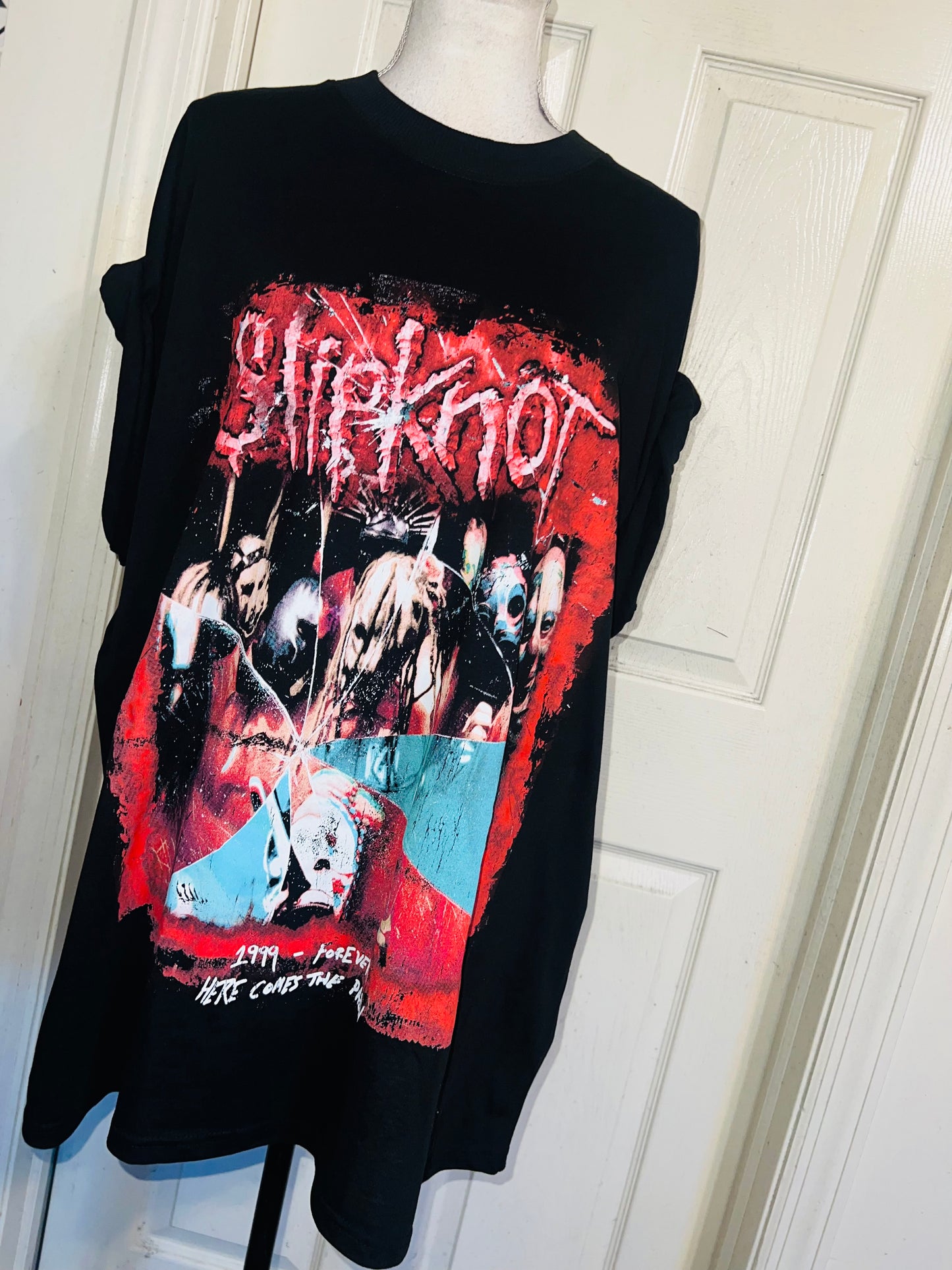 Slipknot Double Sided Oversized Distressed Tee