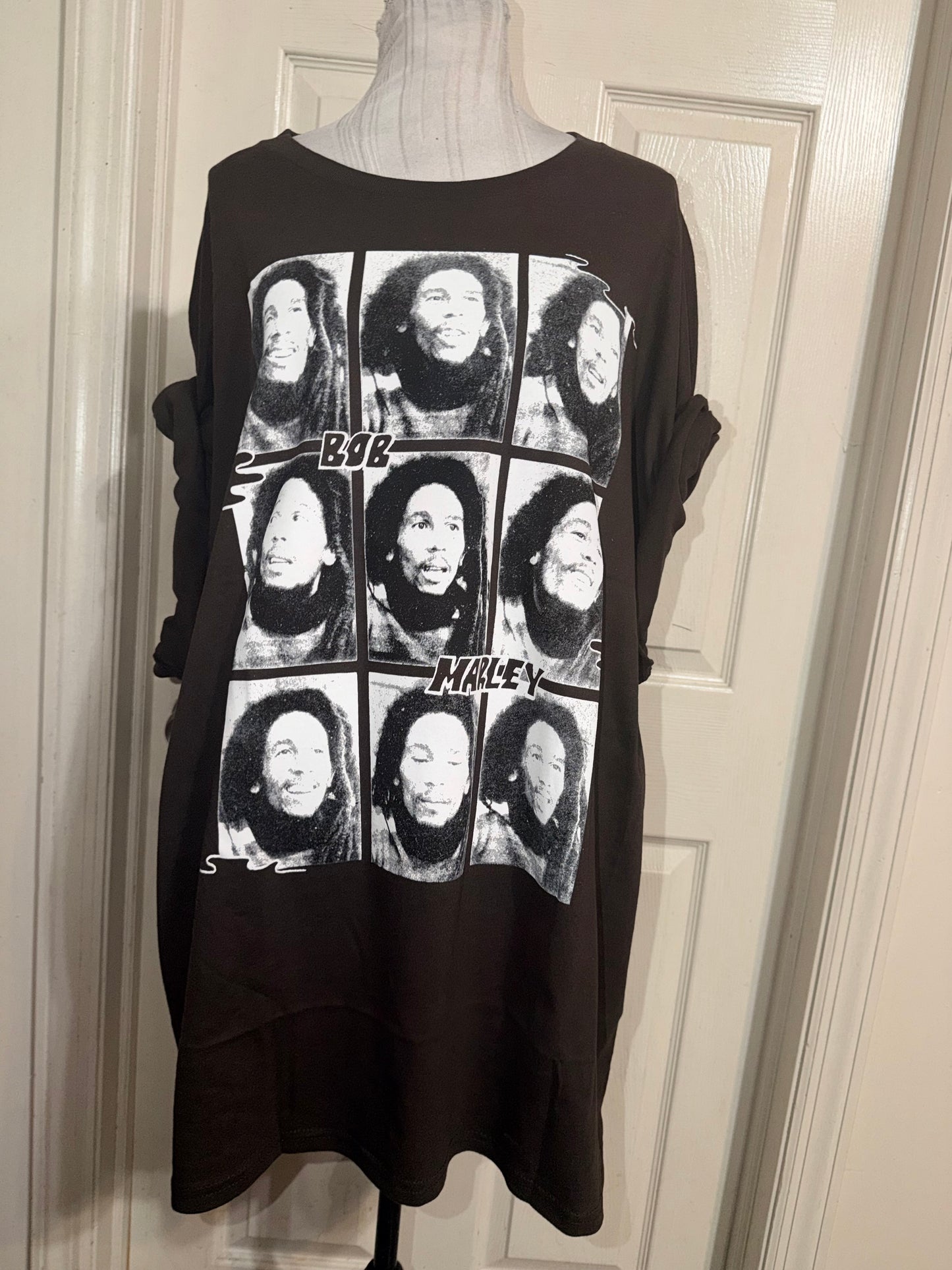 Bob Marley Oversized Distressed Tee