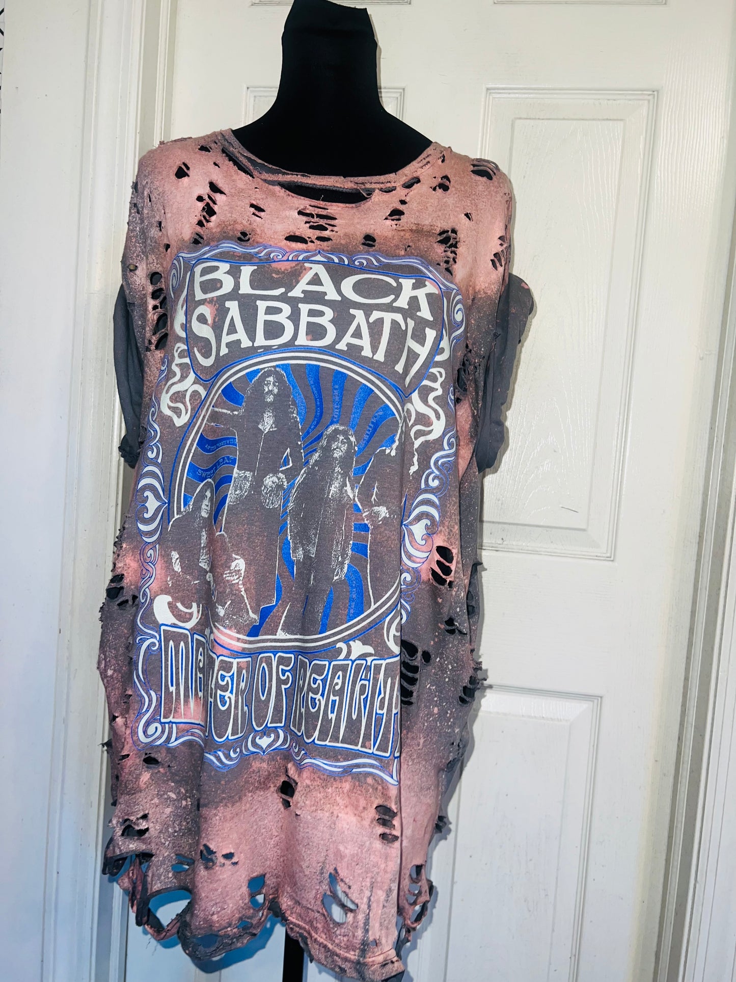 Black Sabbath Oversized Distressed Tee