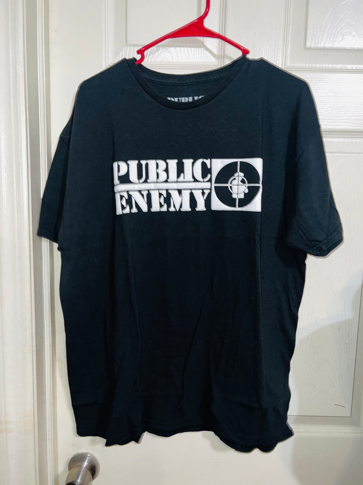 Public Enemy Oversized Double Sided Distressed Tee