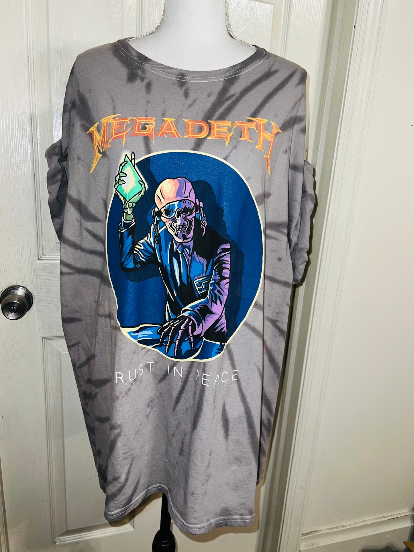 Megadeath Tie Dye Oversized Diss. Tee