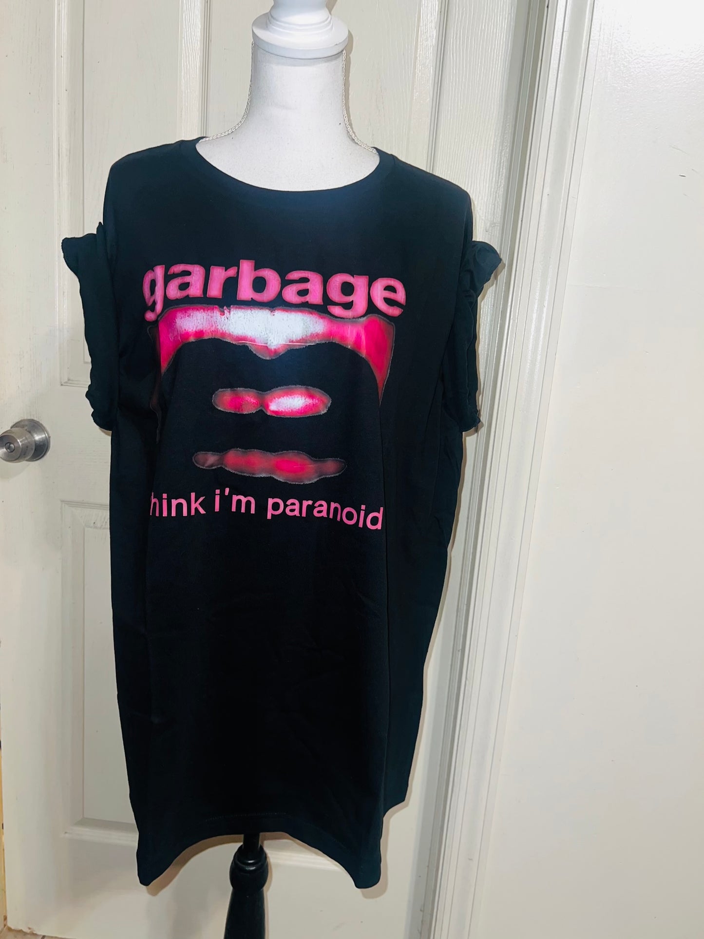 Garbage Oversized Distressed Tee