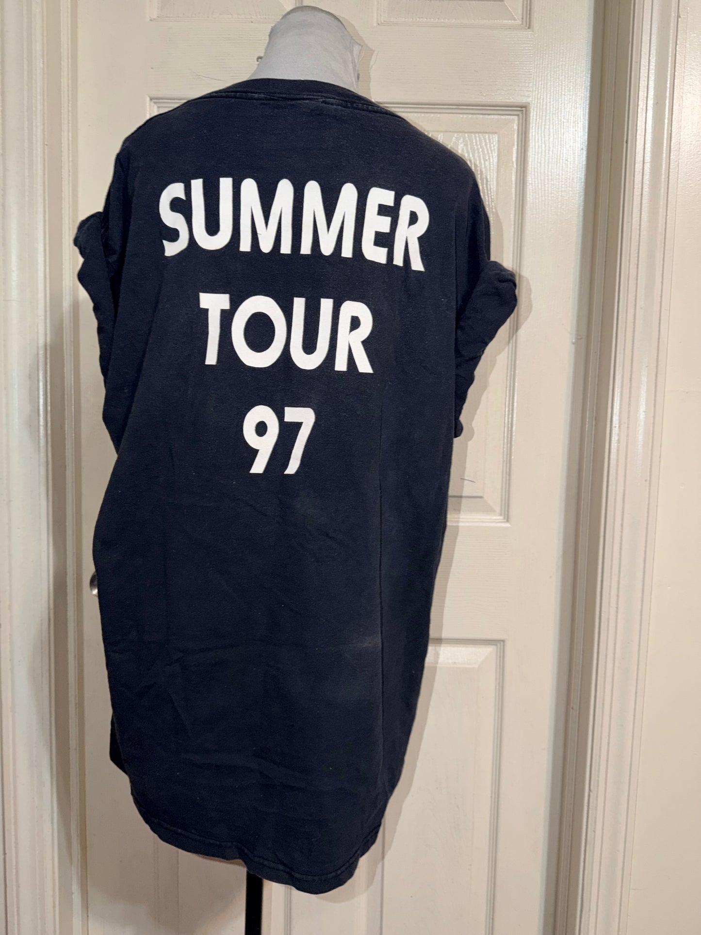 Kansas Vintage Double Sided Oversized Distressed Tee