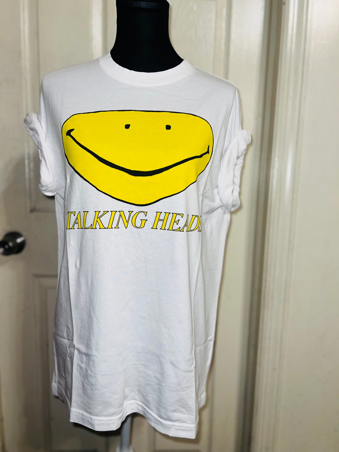 Talking Heads Oversized Distressed Tee