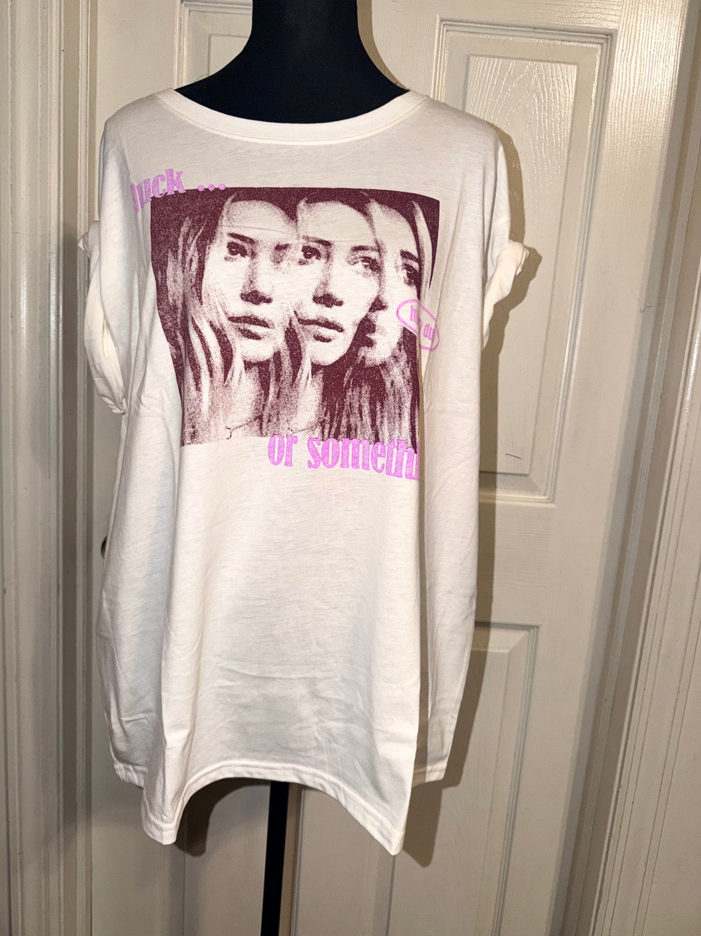 Hilary Duff Distressed Tee