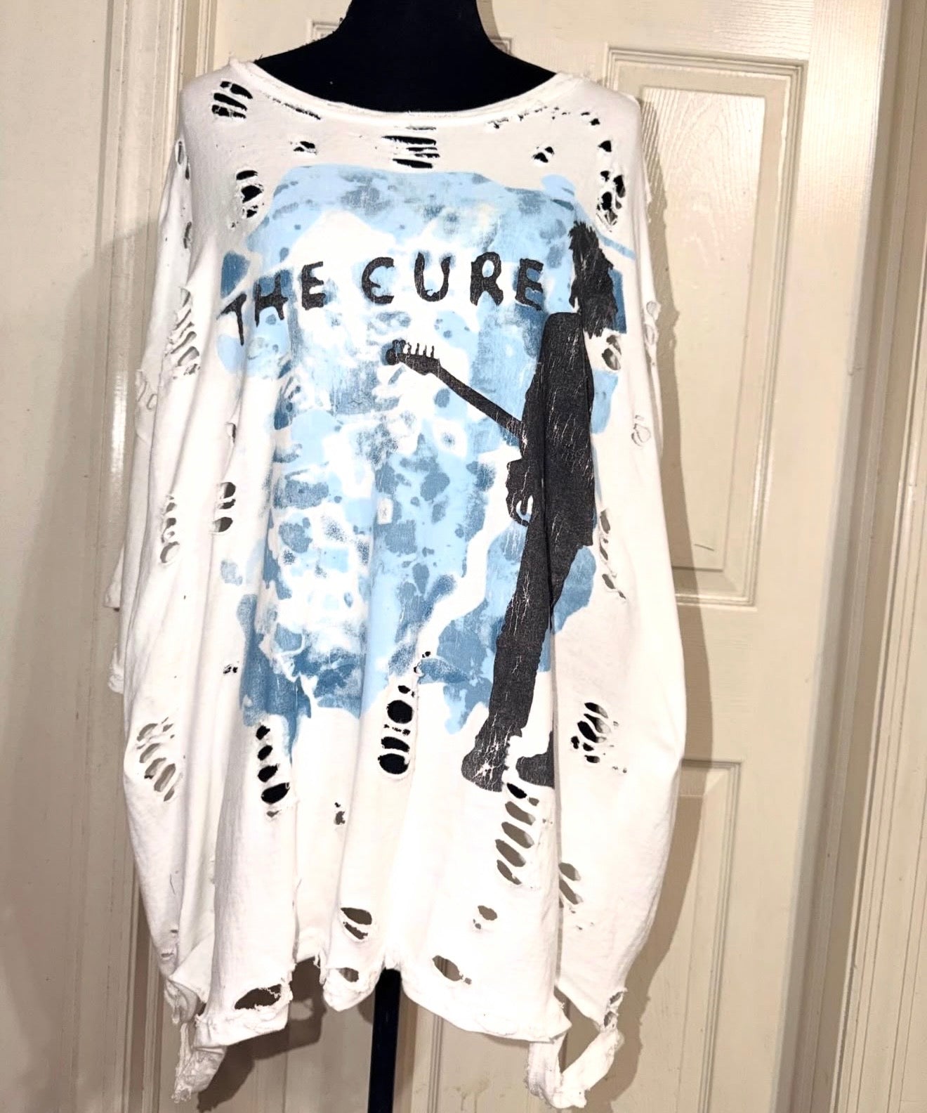 The Cure Double Sided Oversized Distressed Tee