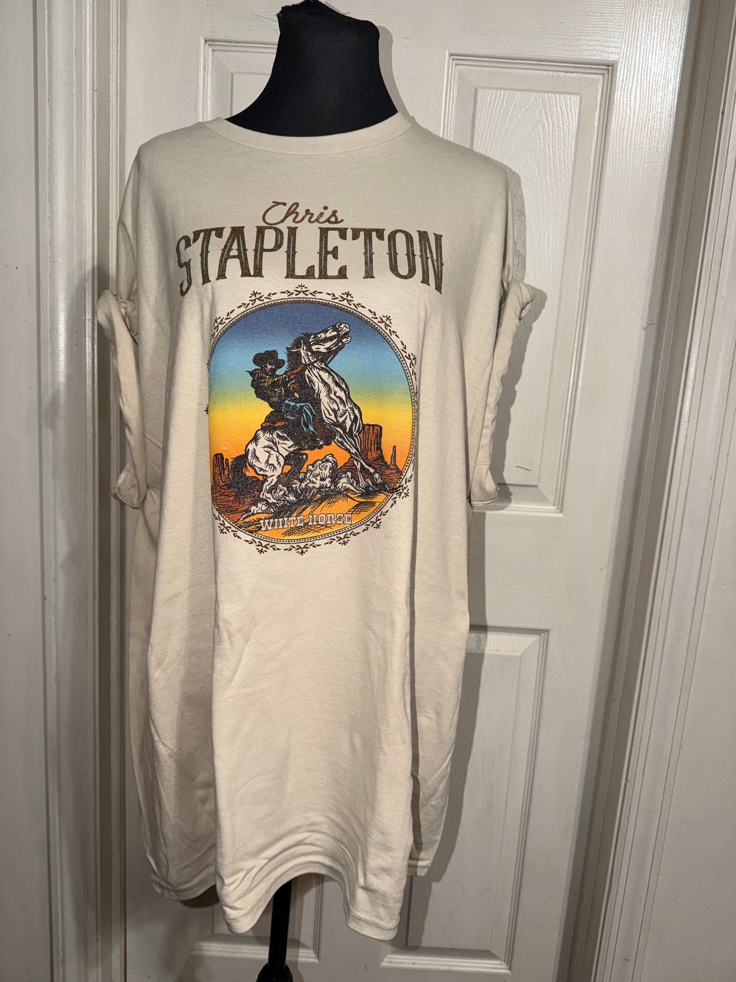 Chris Stapleton Oversized Distressed Tee