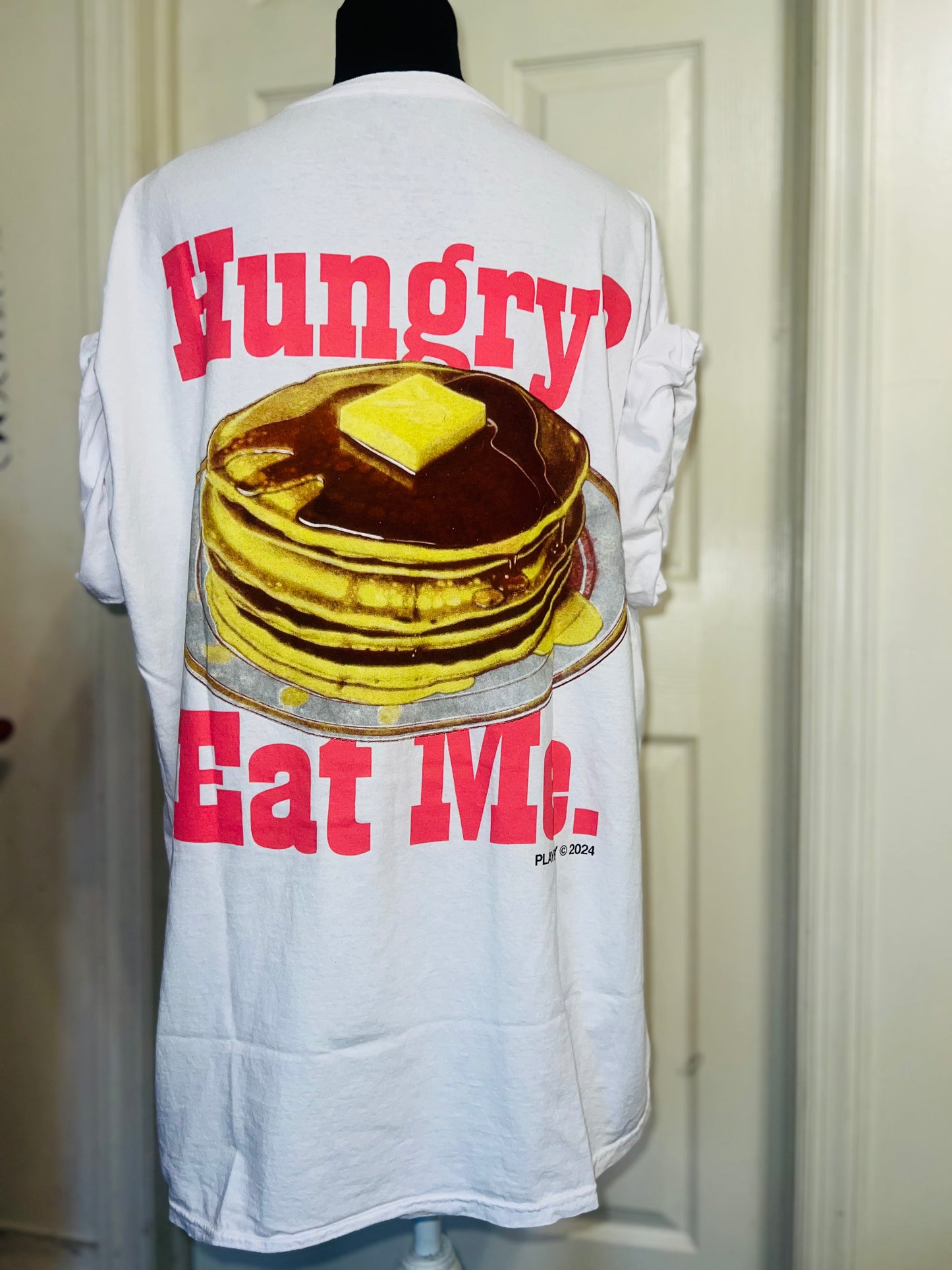 Playboy Pancake Double Sided Distressed Tee