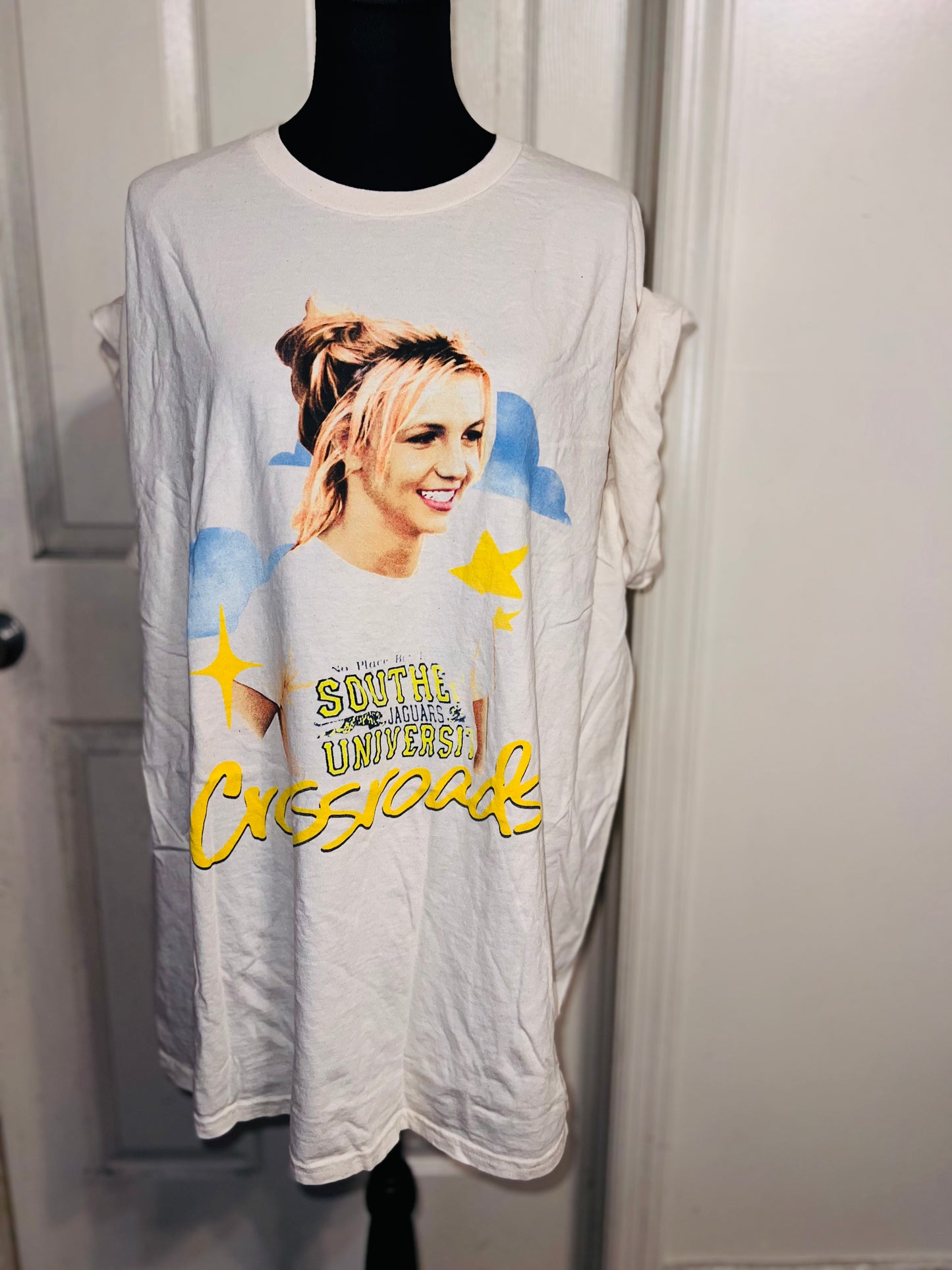 Crossroads Britney Oversized Distressed Tee