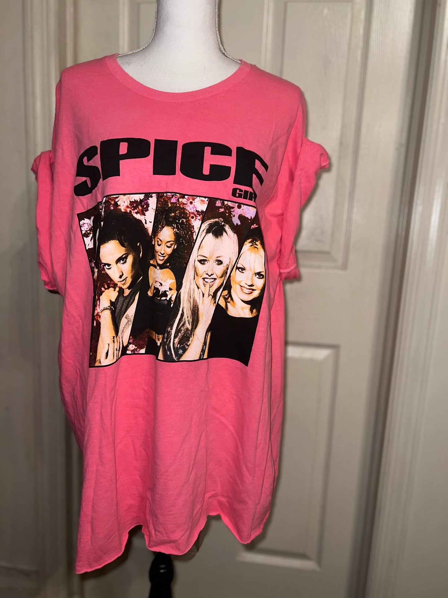 Spice Girls Oversized Distressed Tee