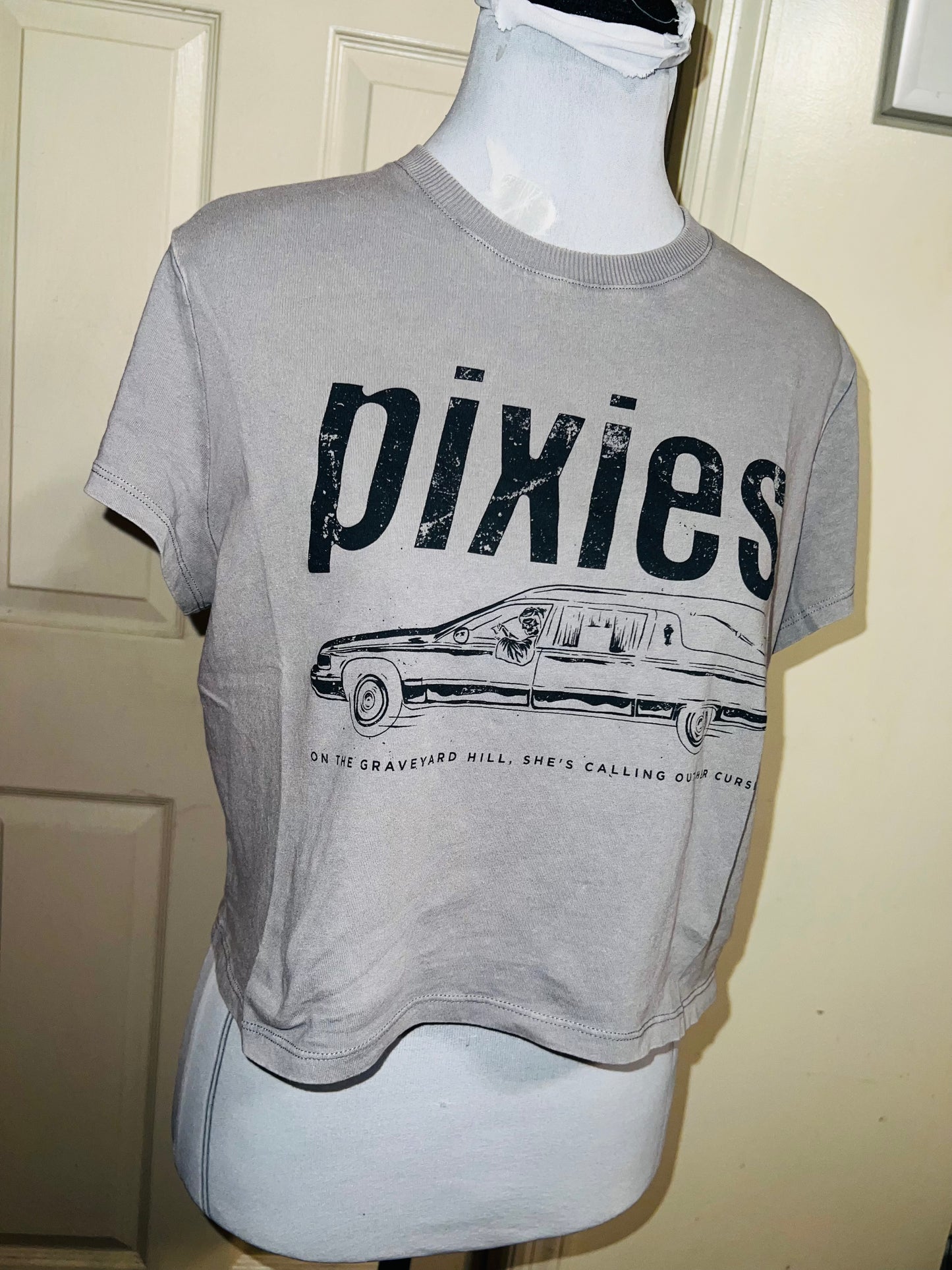 Pixies Distressed Baby Tee