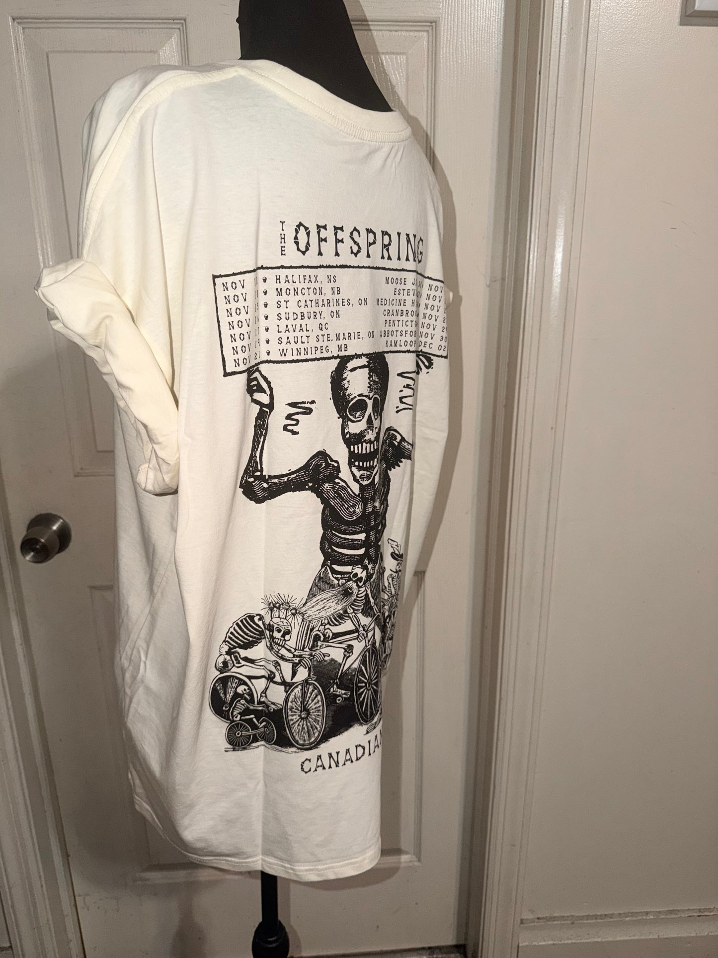 The Offspring Double Sided Oversized Distressed Tee