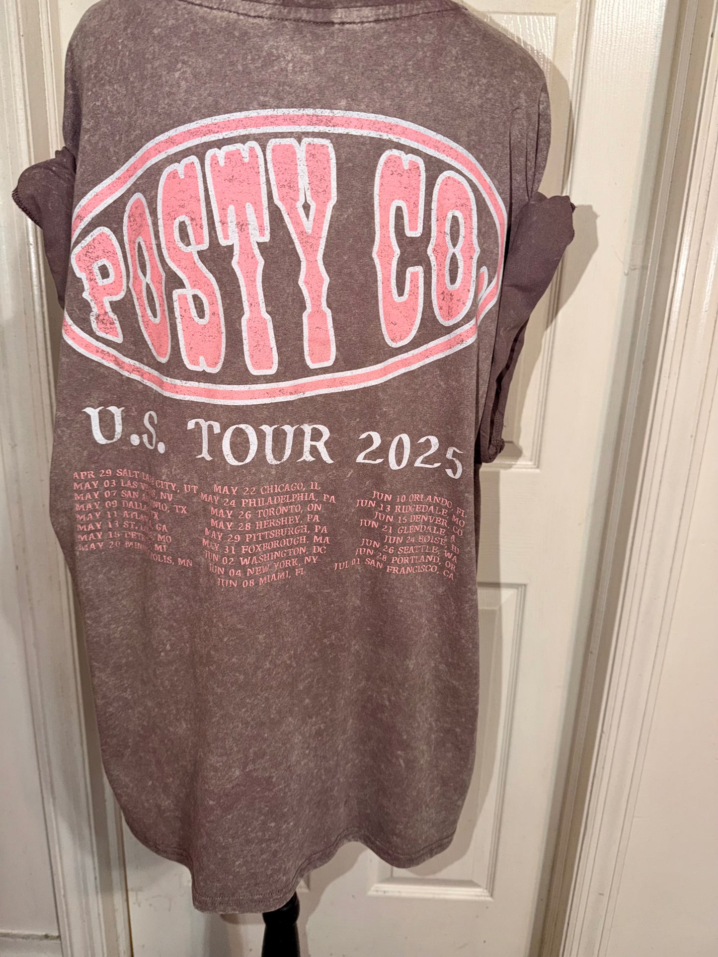 Post Malone Double Sided Oversized Distressed Tee