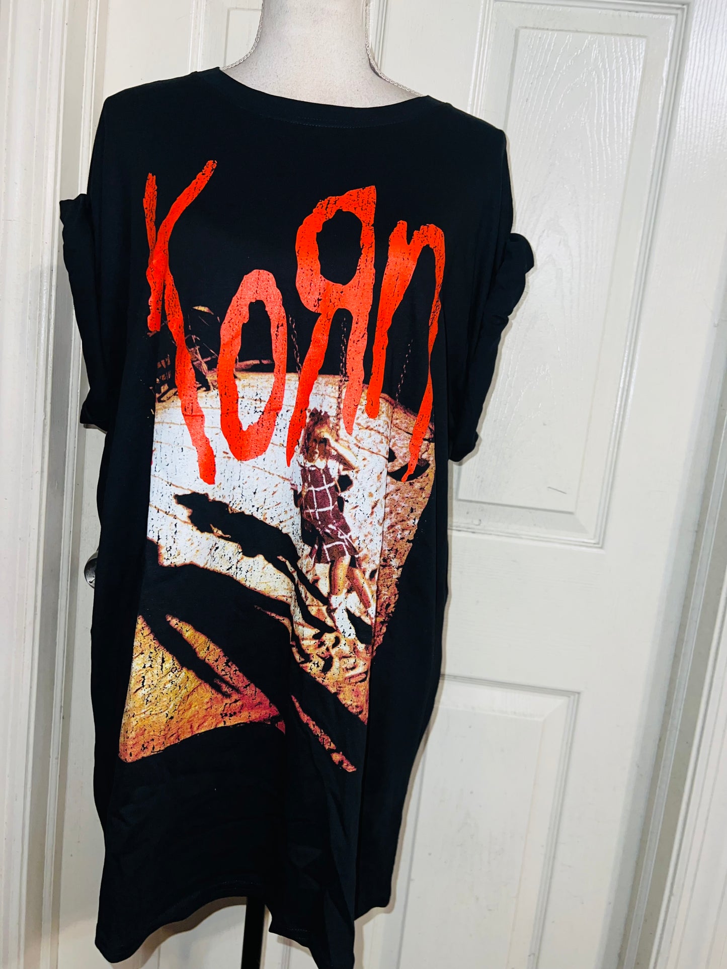 Korn Oversized Distressed Tee