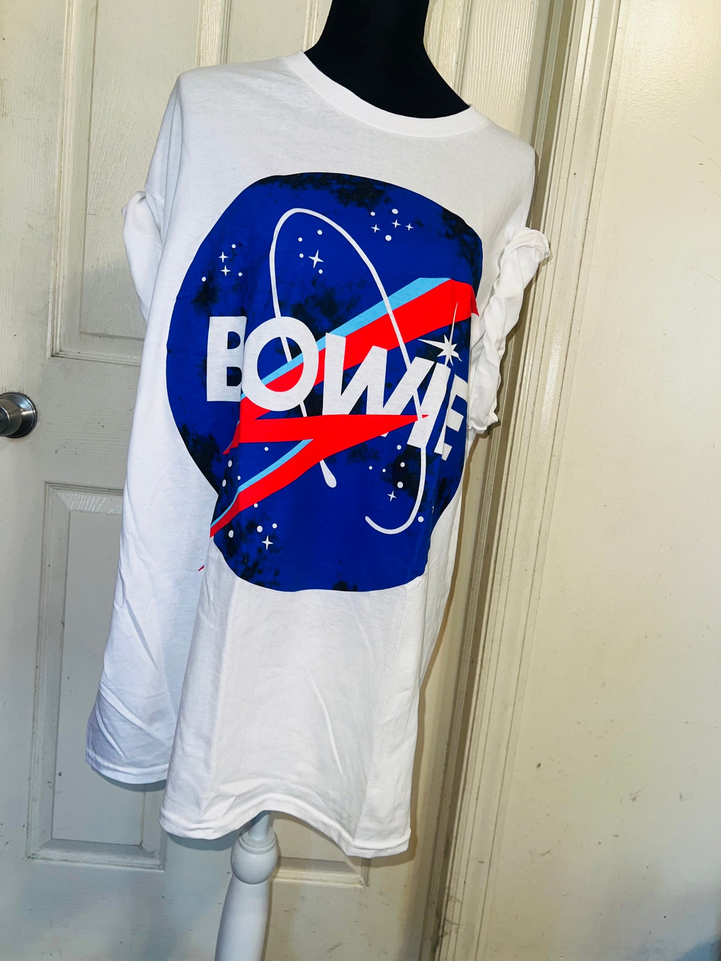 David Bowie Oversized Distressed Tee