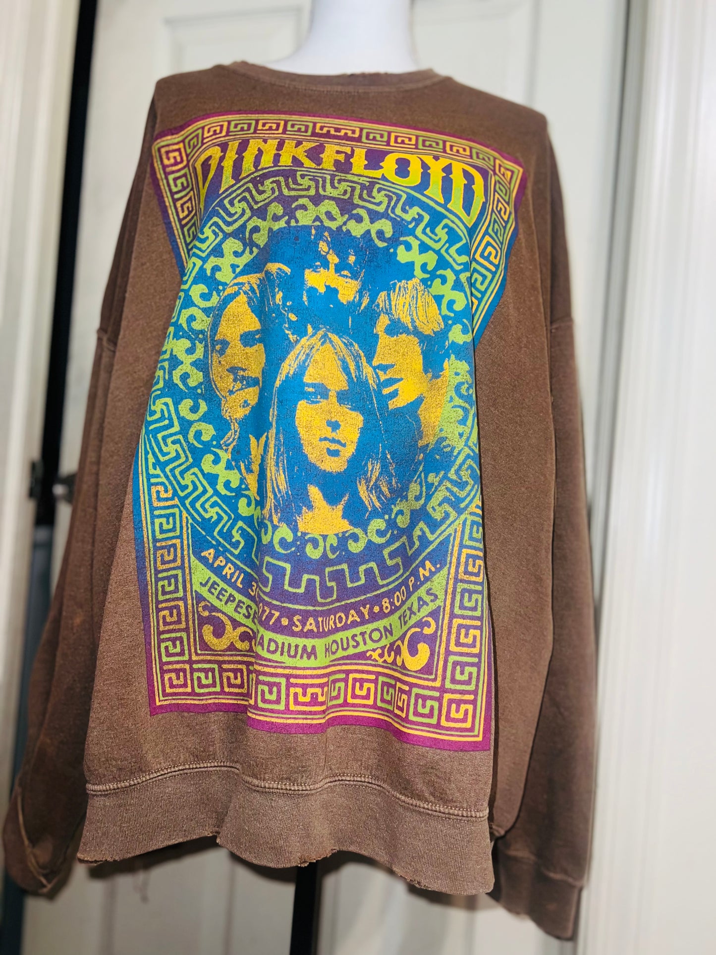 Pink Floyd Oversized Distressed Sweatshirt