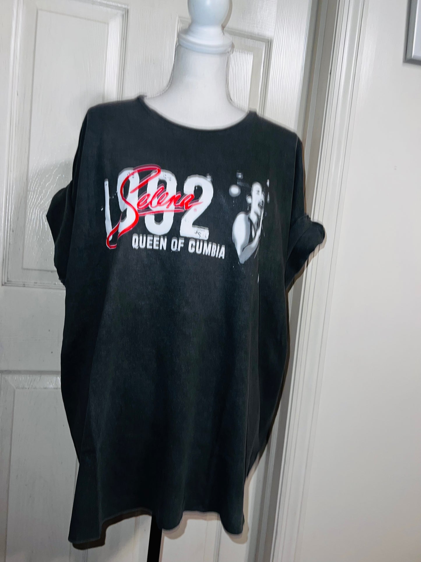 Selena Double Sided Oversized Distressed Tee