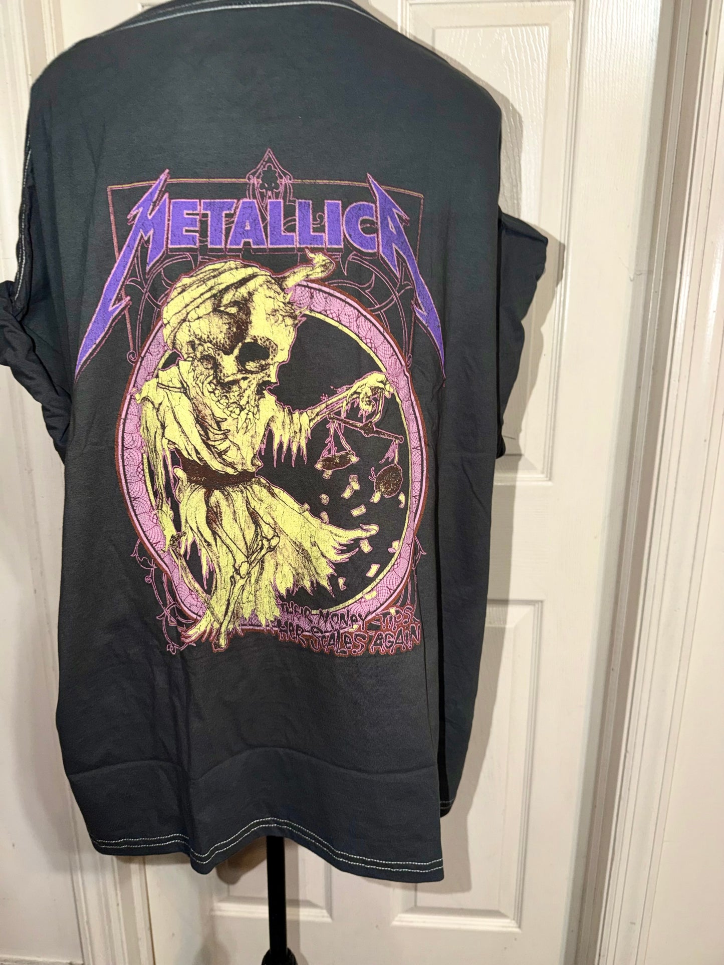 Metallica Double Sided Oversized Distressed Tee