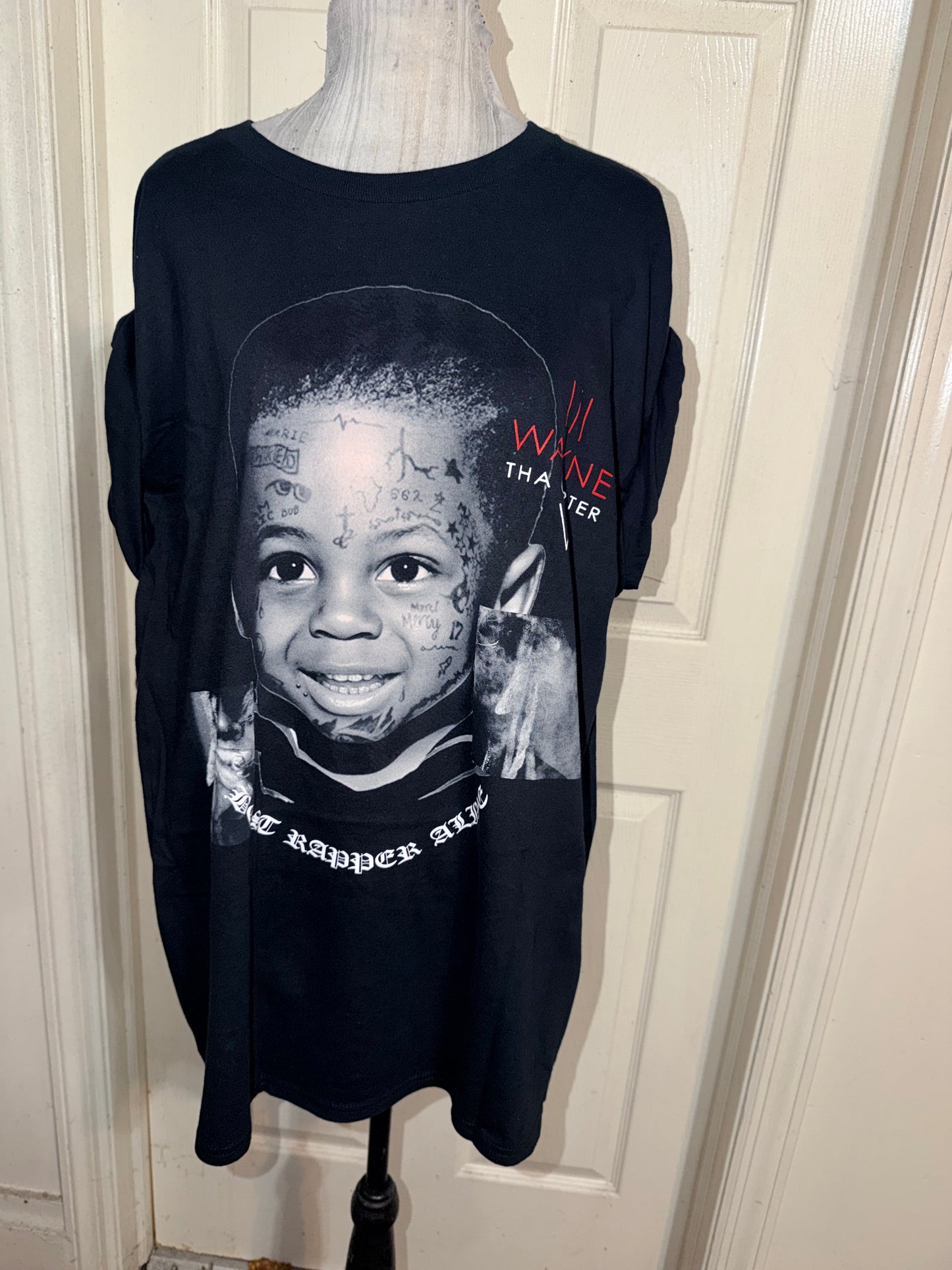 Lil Wayne Double Sided Oversized Distressed Tee