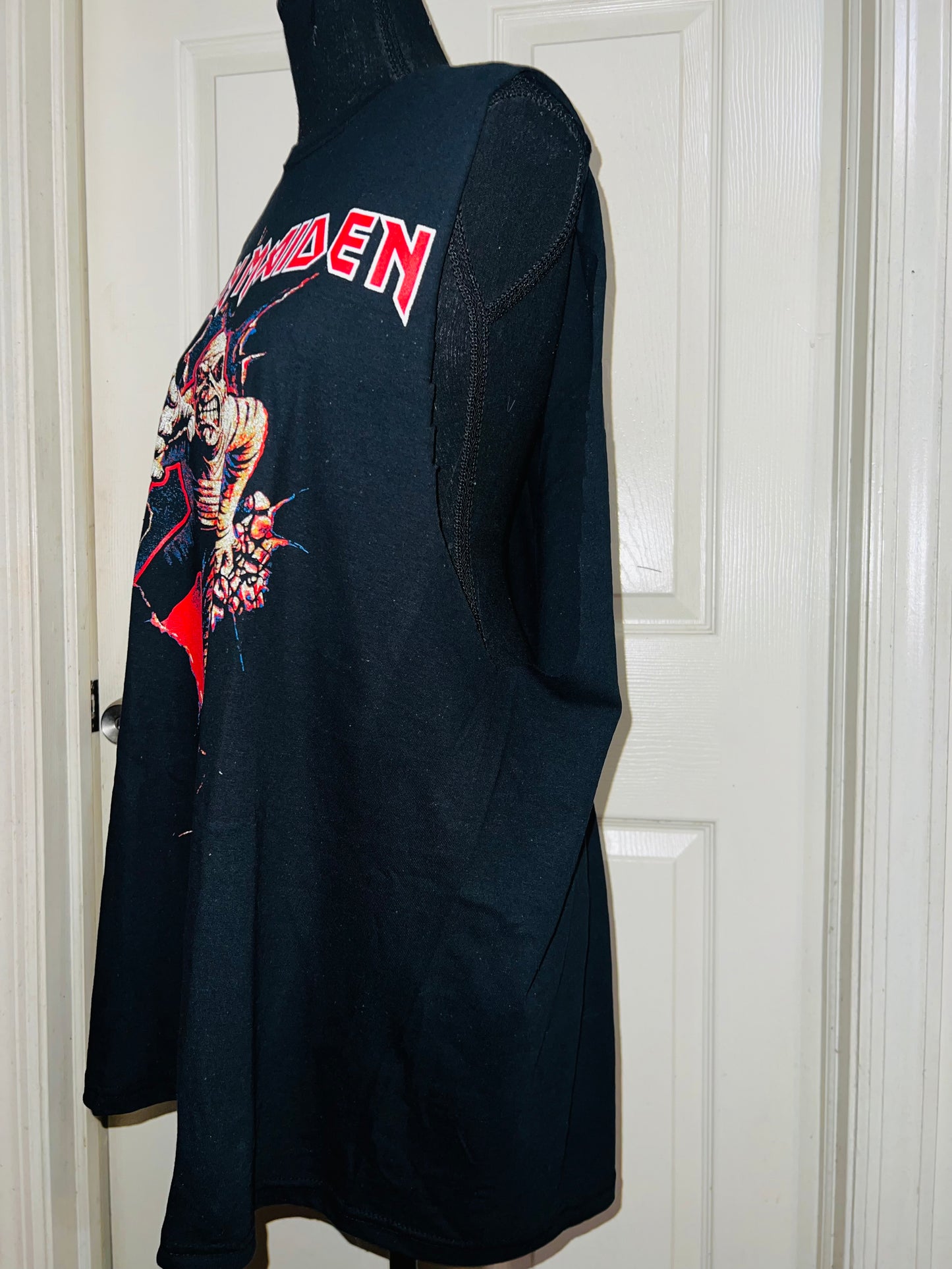 Iron Maiden Oversized Distressed Muscle Tee