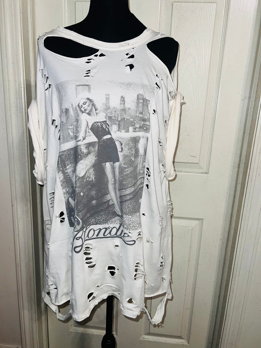 Blondie Oversized Distressed Tee (AS IS)