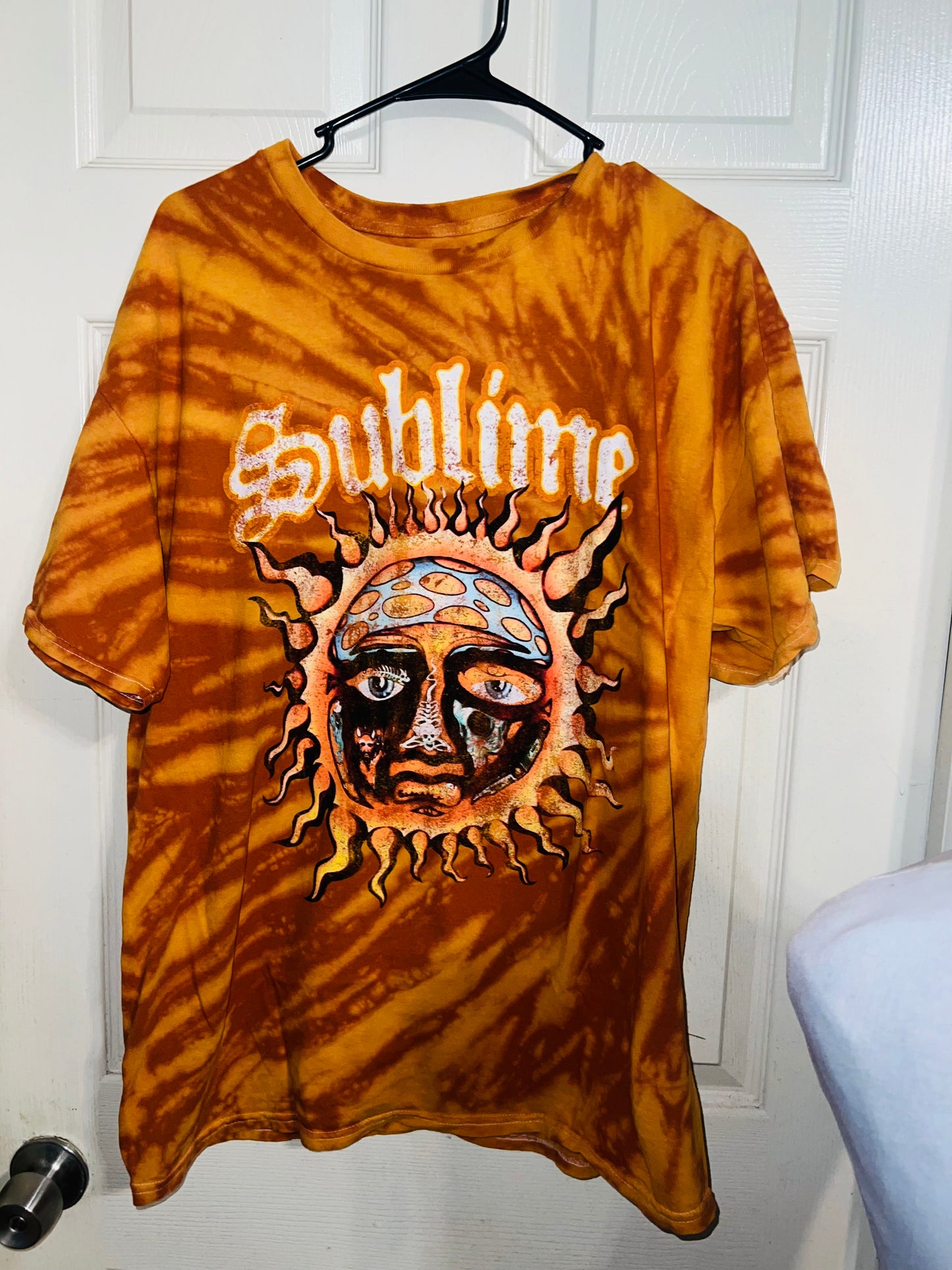 Sublime Tie Dyed Oversized Distressed Tee