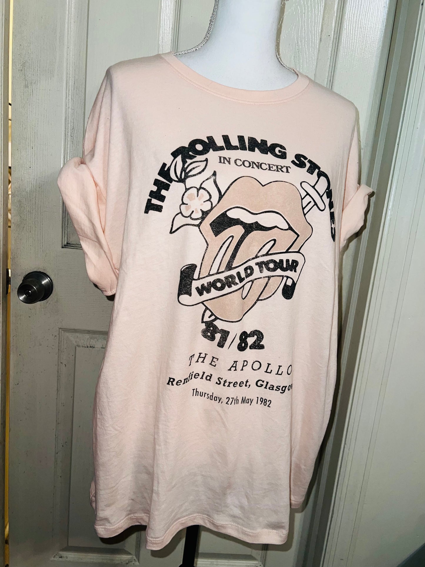 The Rolling Stones Oversized Distressed T-Shirt