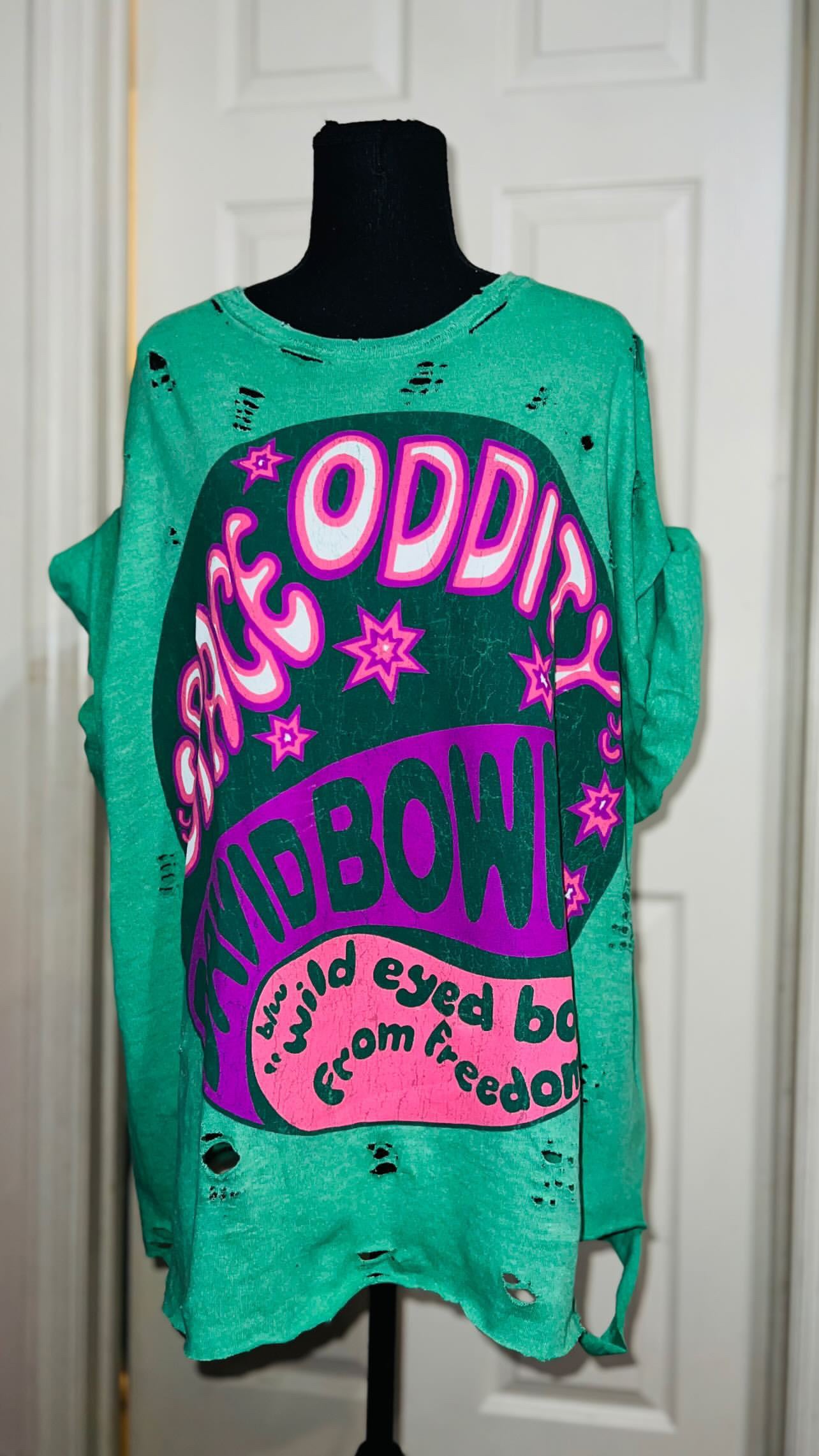 David Bowie Oversized Distressed Tee