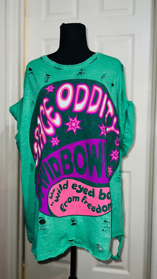 David Bowie Oversized Distressed Tee