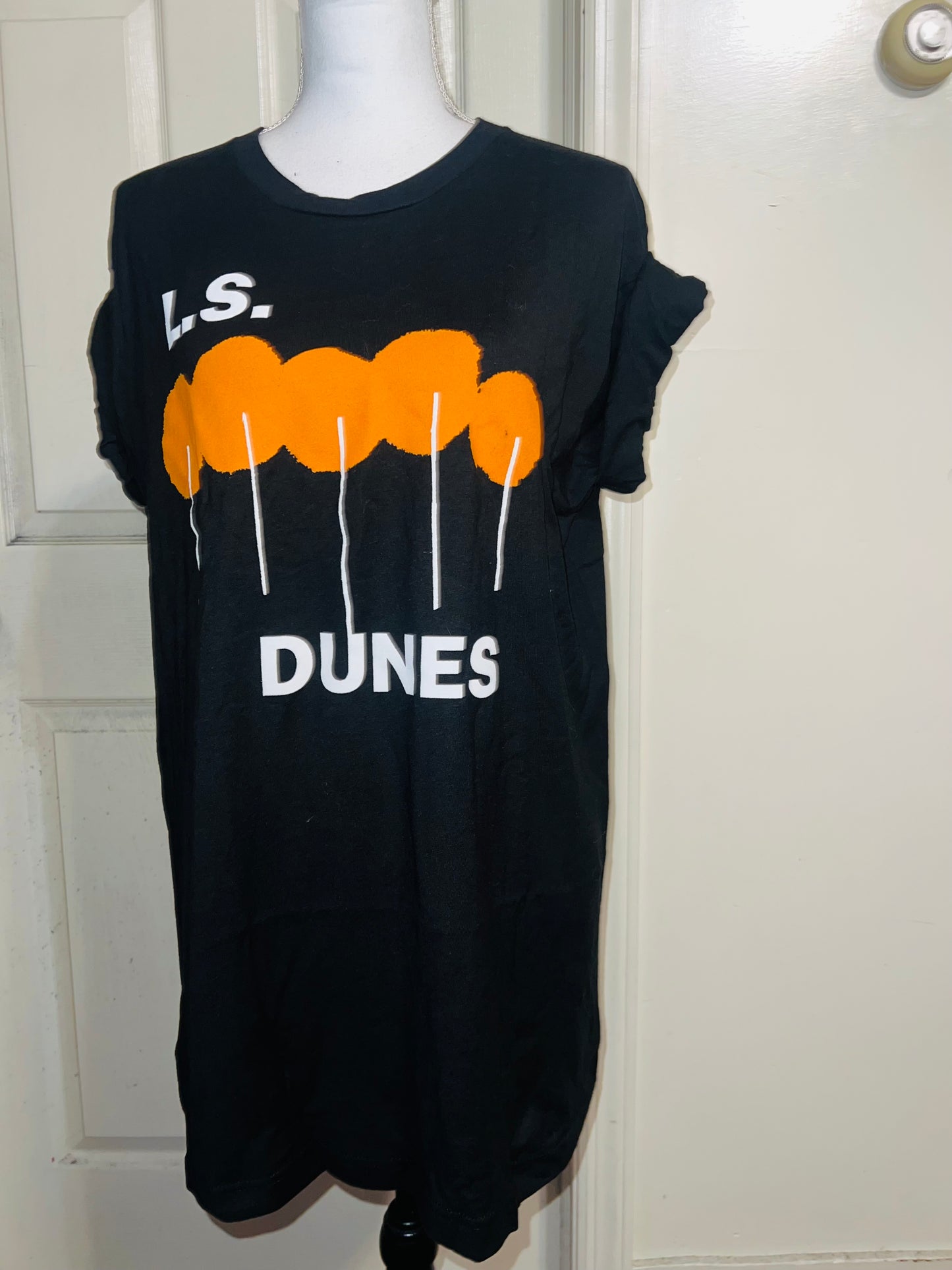 L.S. Dunes Oversized Distressed Tee