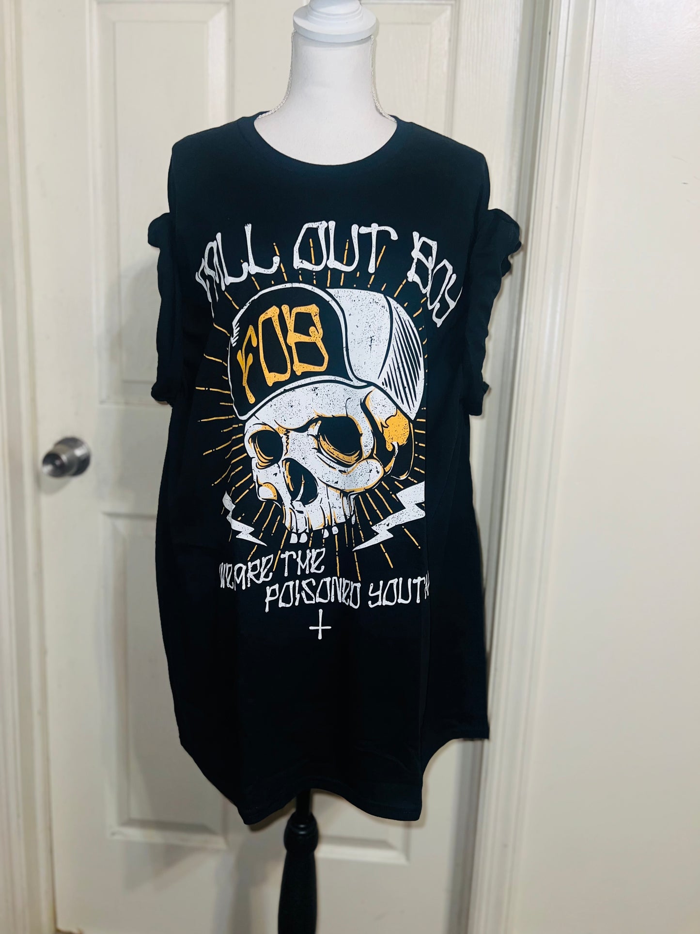 Fall Out Boy Oversized Distressed Tee