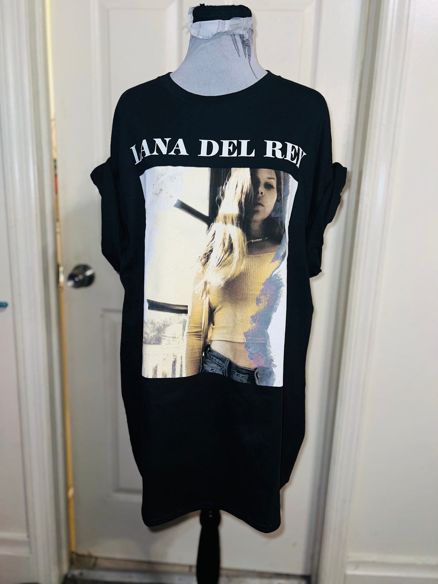 Lana Del Rey Oversized Distressed Tee