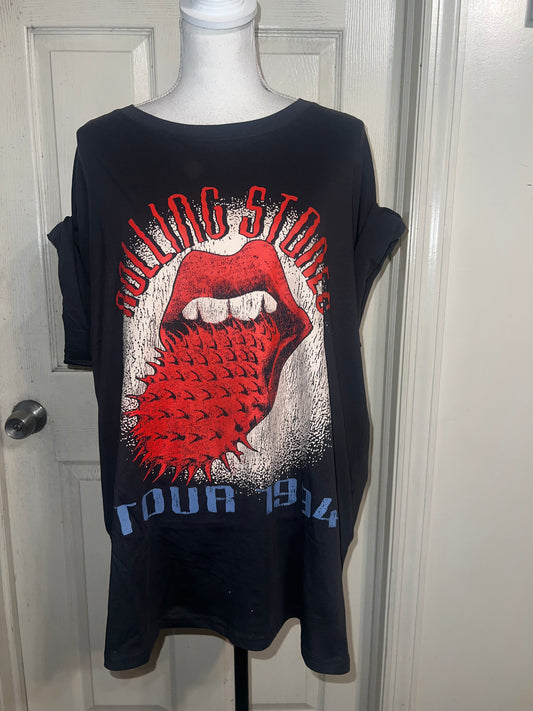 Rolling Stones Oversized Distressed Tee