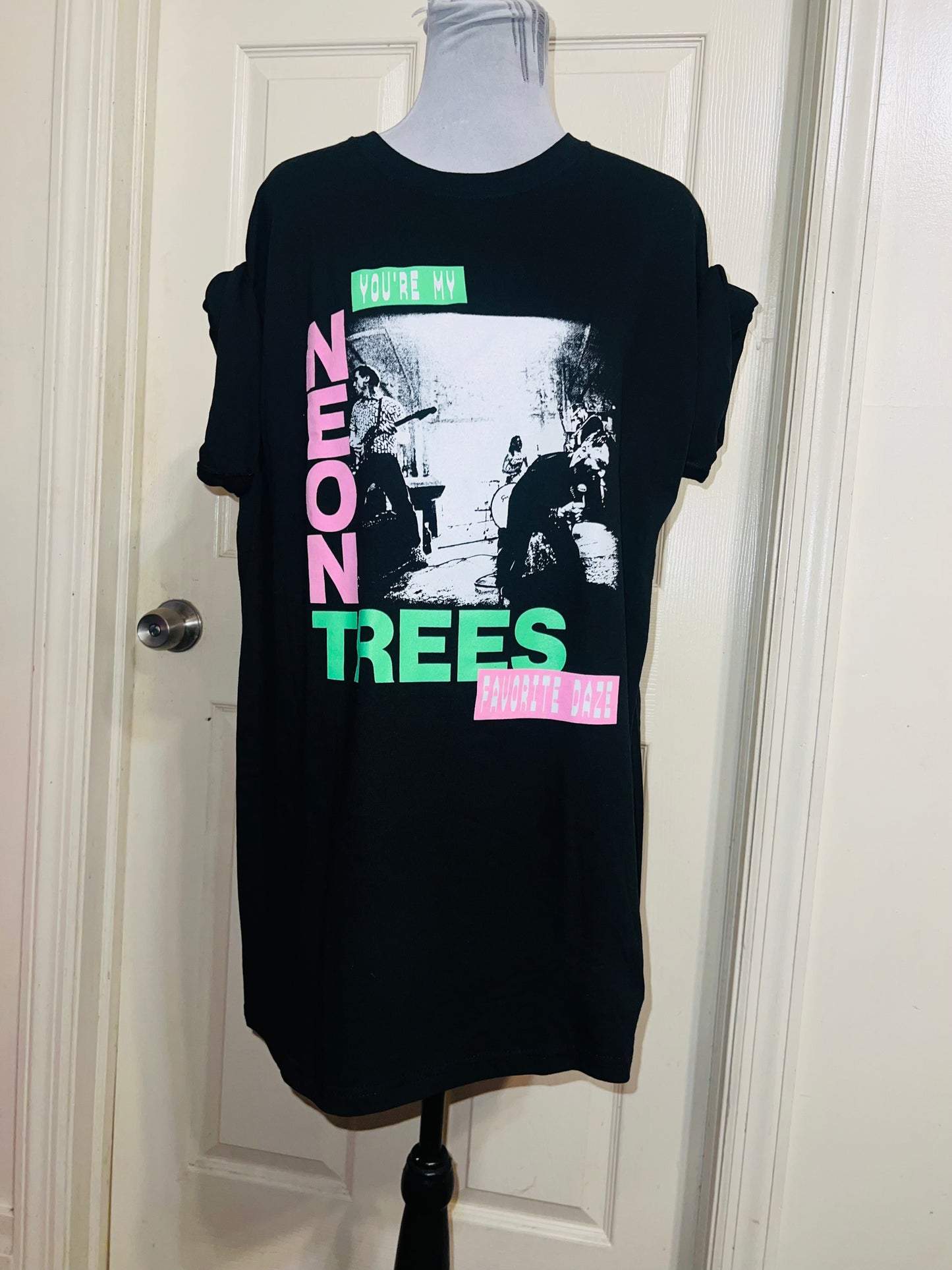 Neon Trees Oversized Distressed Tee