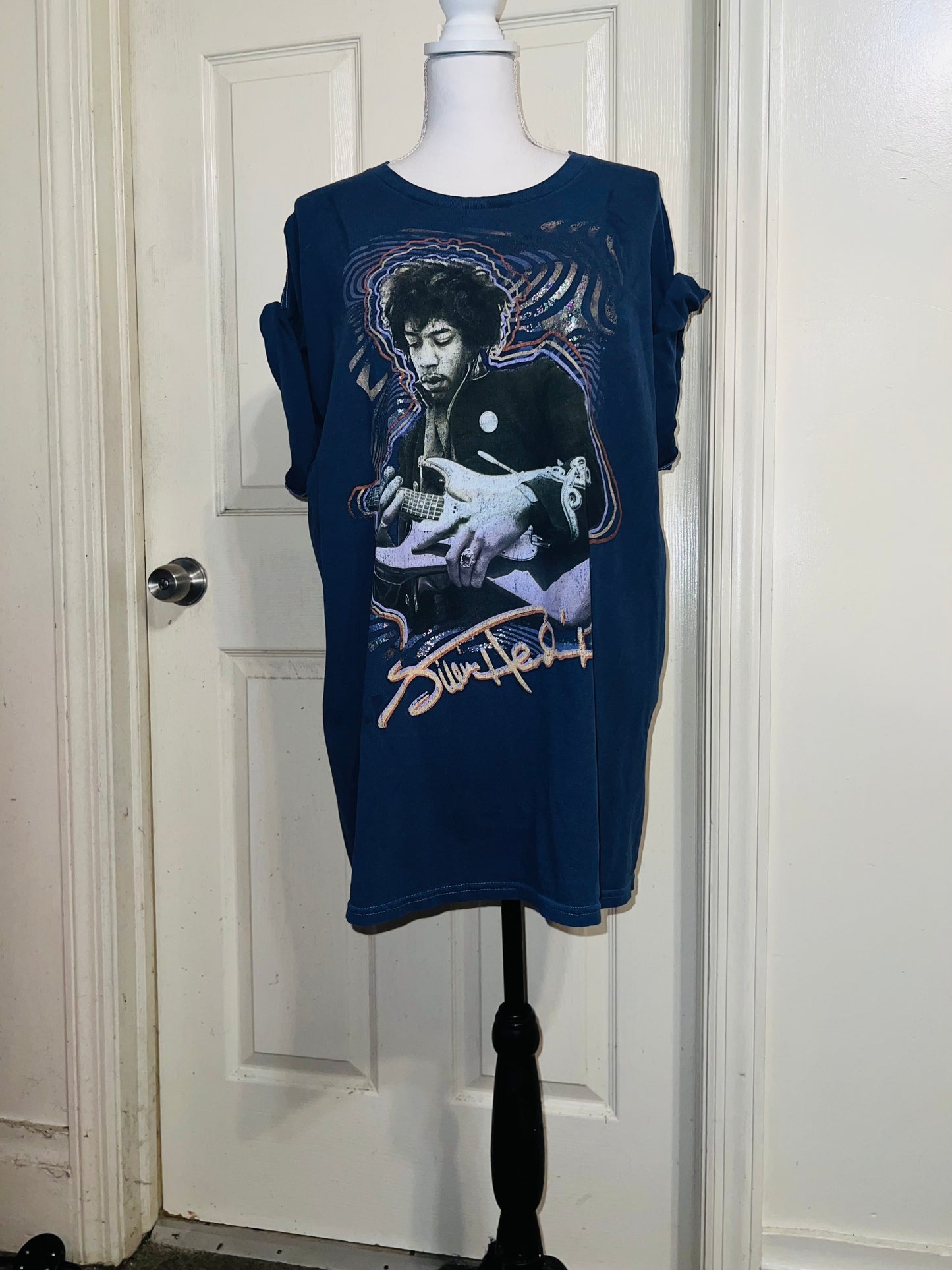 Jimi Hendrix Oversized Distressed Tee