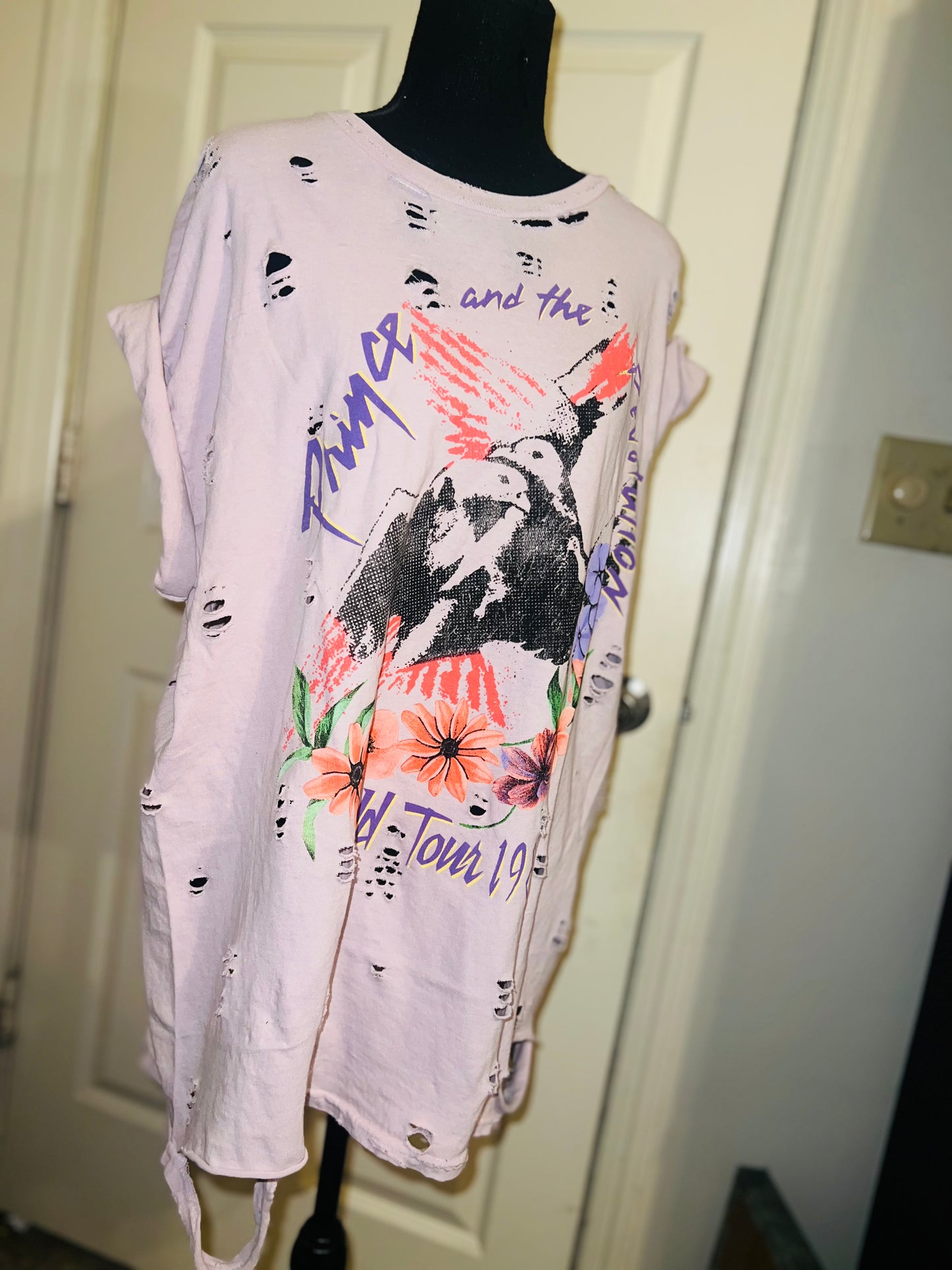 Prince and The Revolution 85 Oversized Distressed Tee