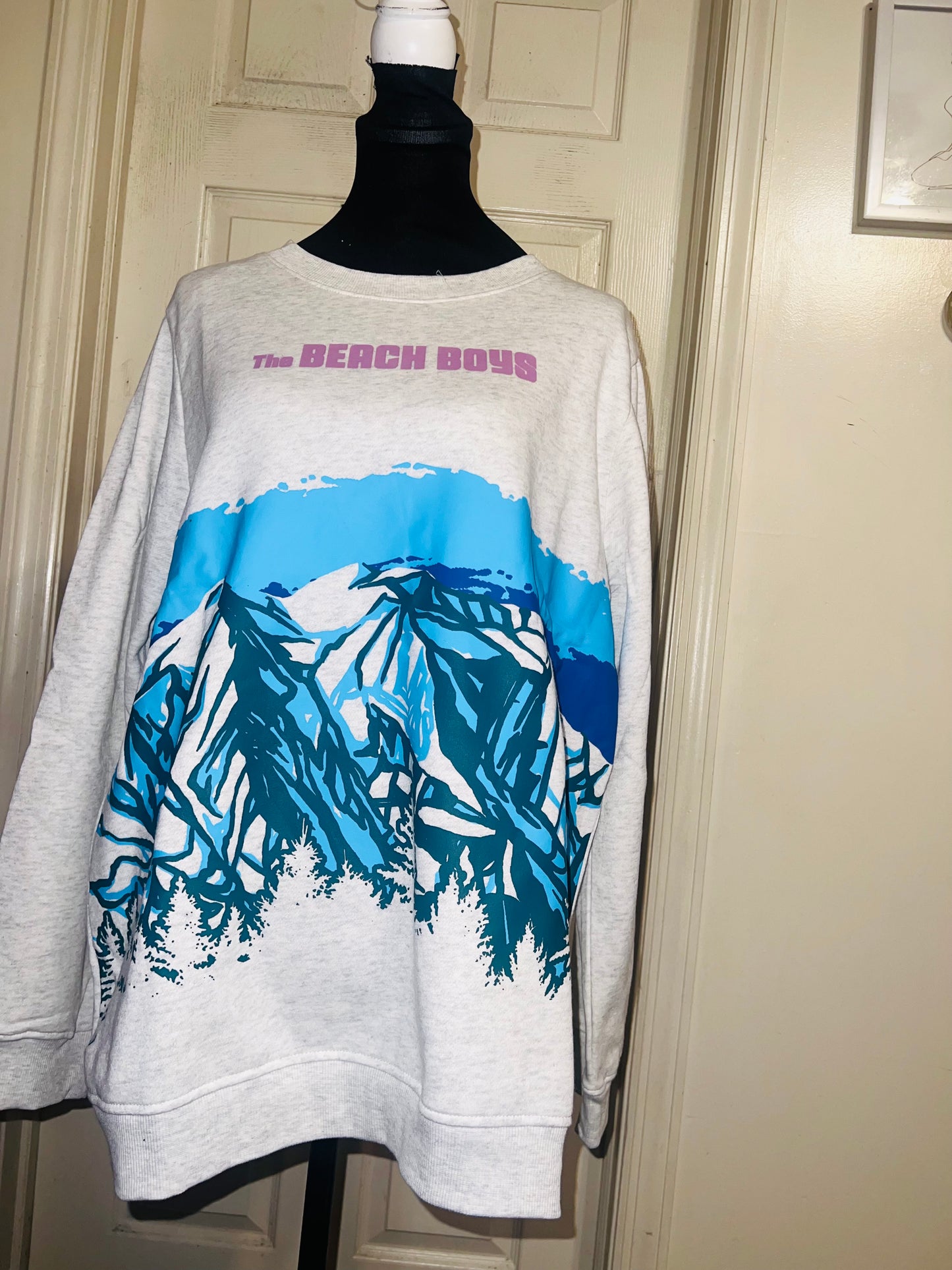 The Beach Boys Oversized Distressed Sweatshirt