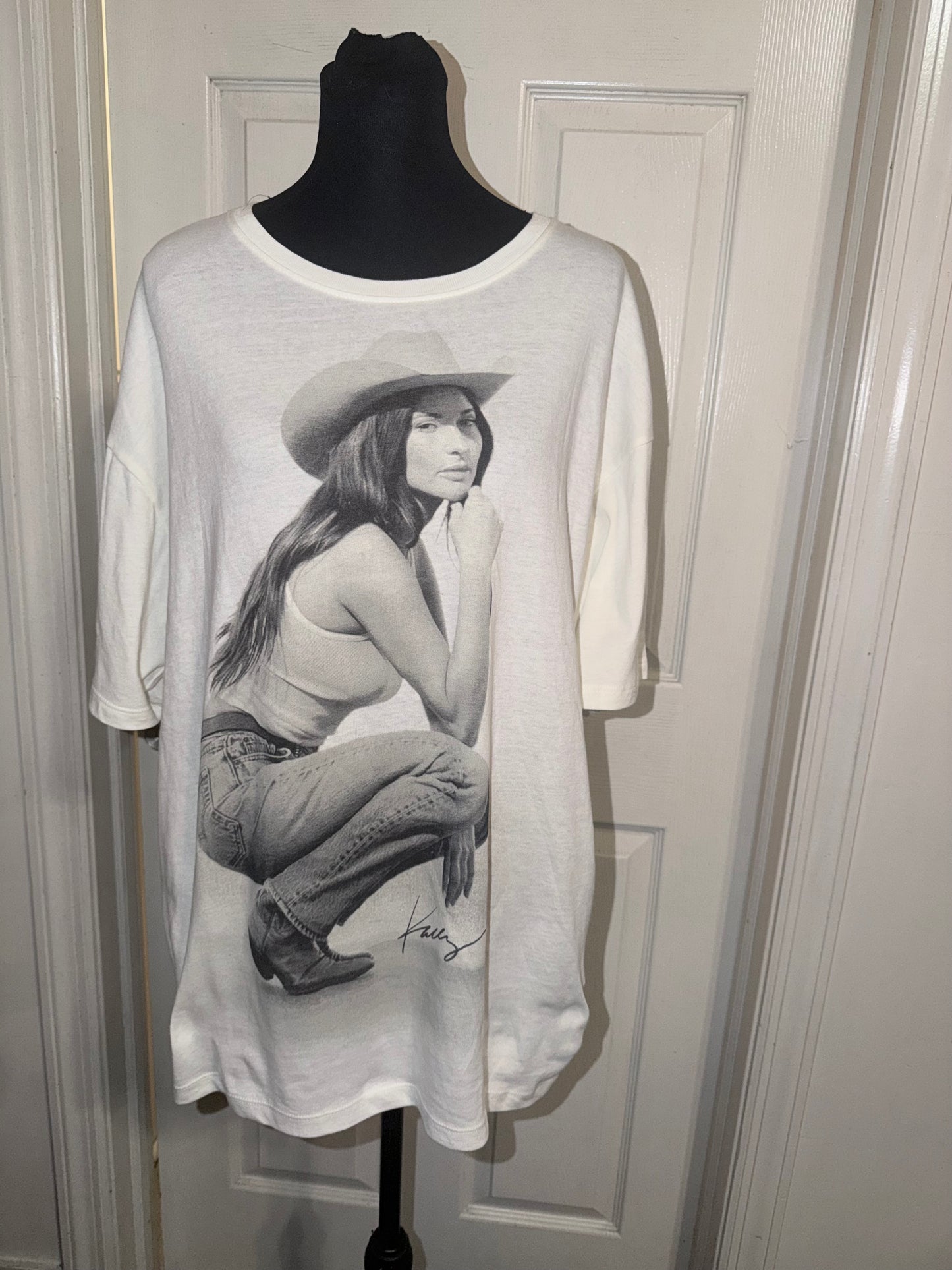 Kasey Musgraves Oversized Distressed Tee