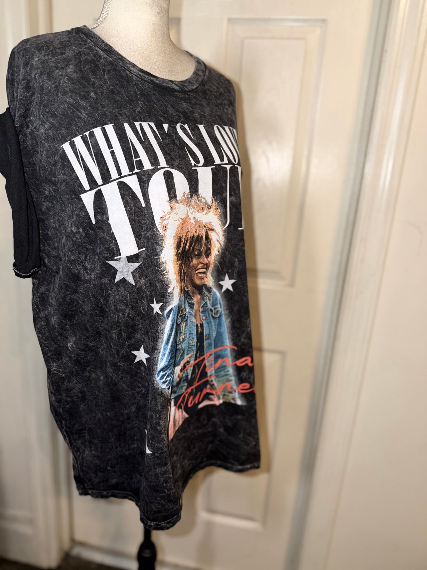Tina Turner Double Sided Oversized Distressed Tee