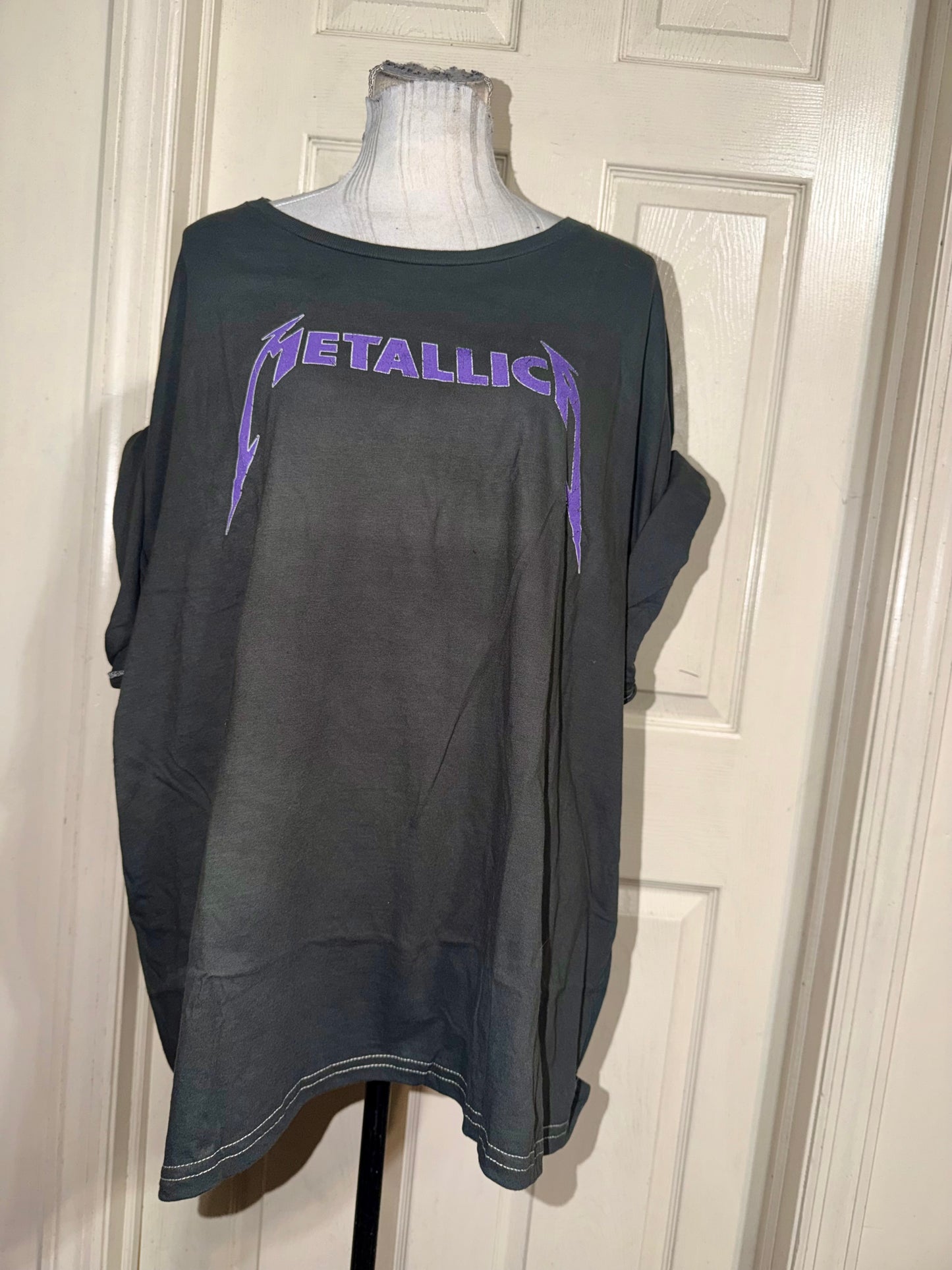 Metallica Double Sided Oversized Distressed Tee