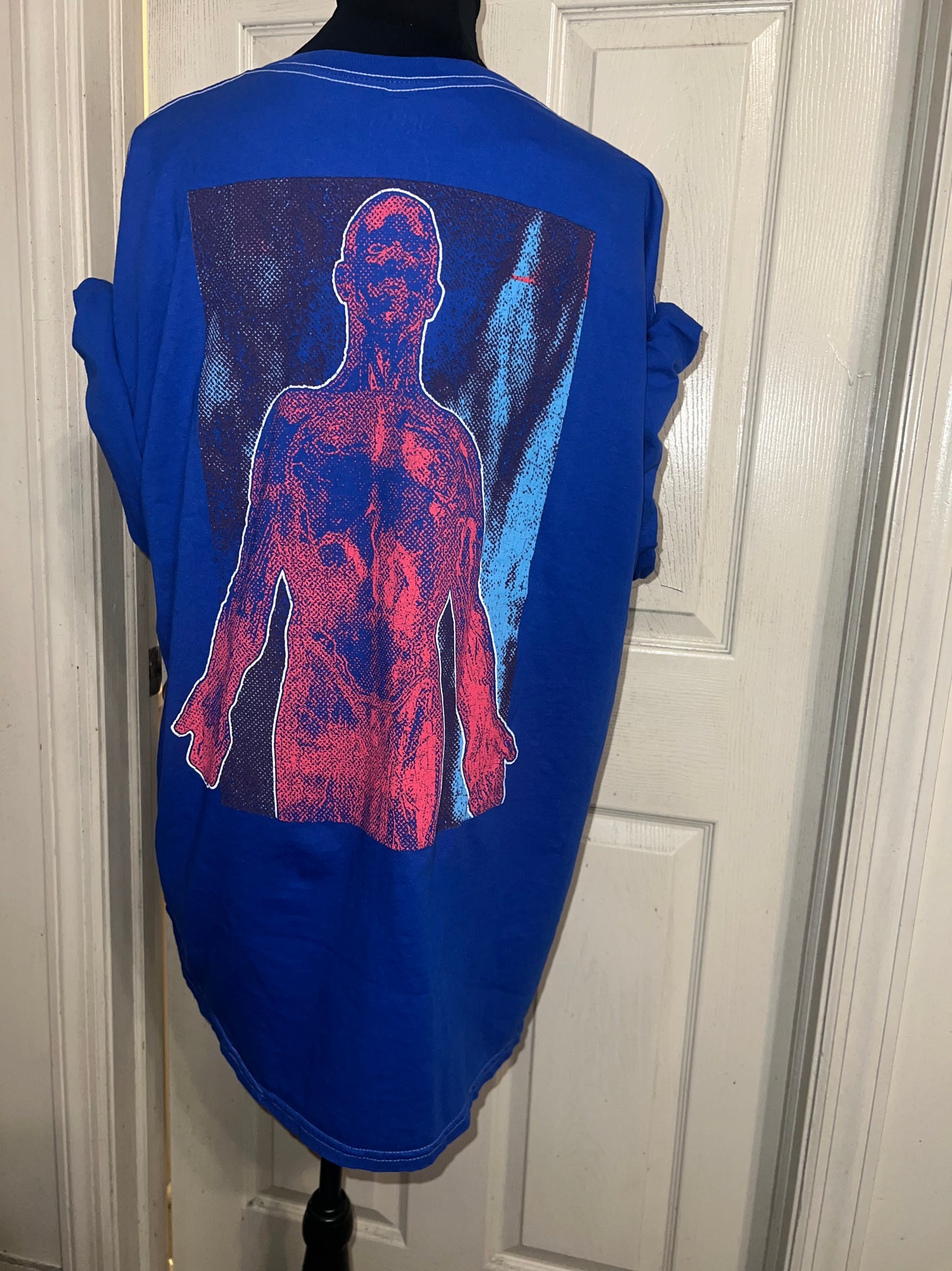 Nirvana Double Sided Oversized Distressed Tee