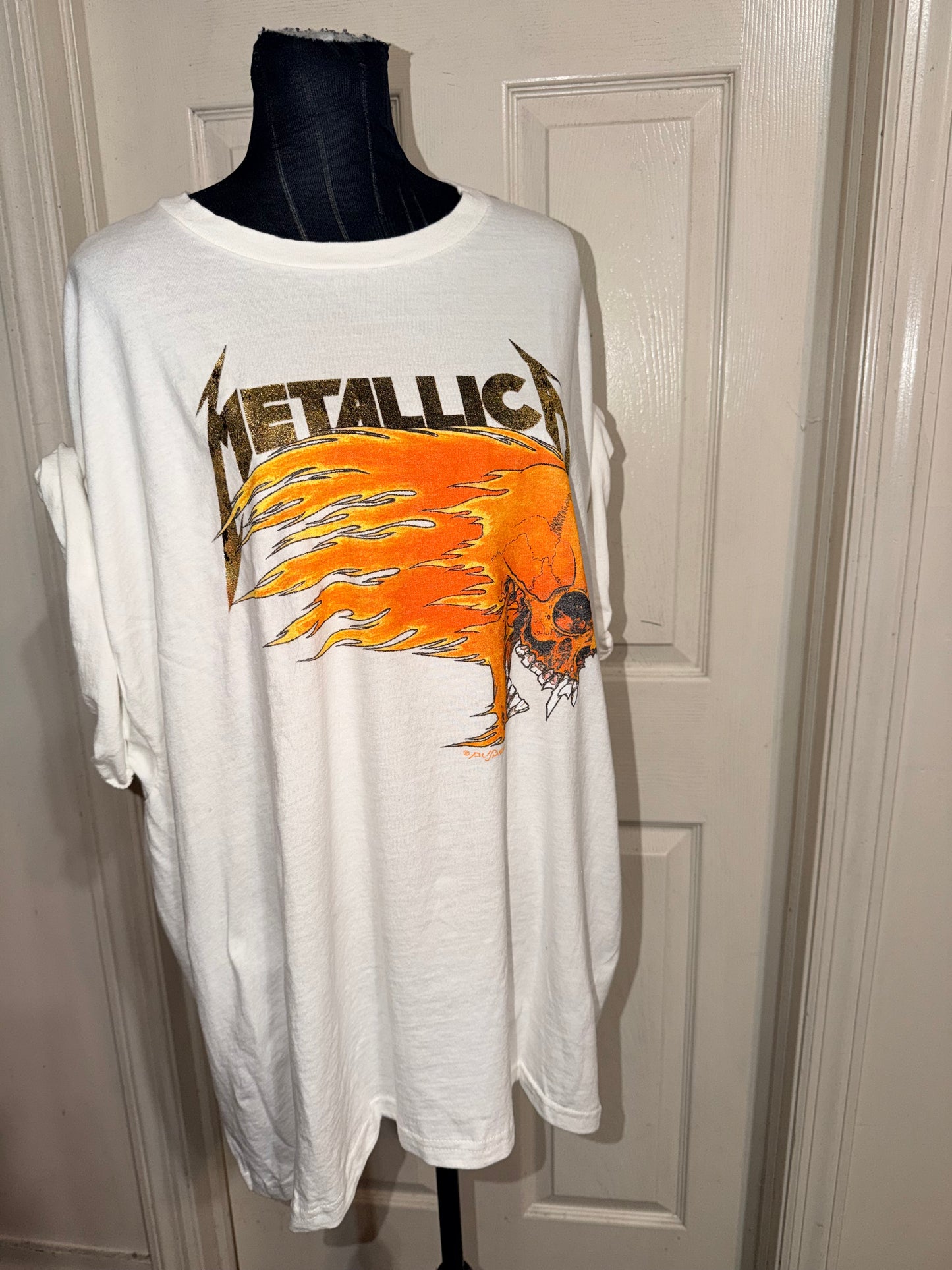 Metallica Double Sided Oversized Distressed Tee