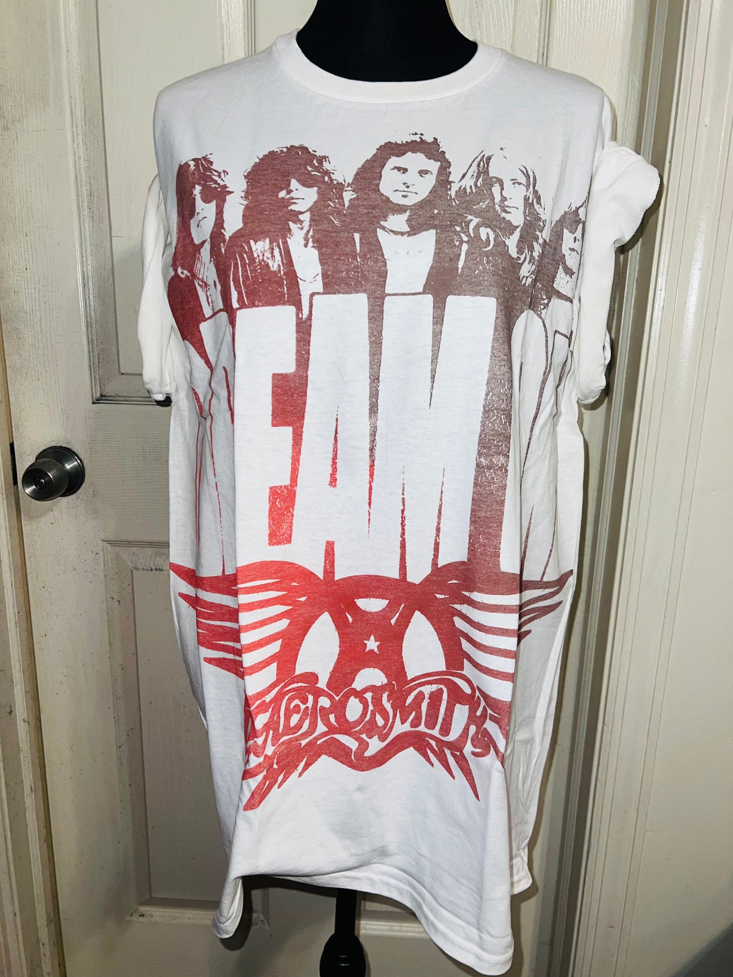 Aerosmith Dream On Oversized Distressed Tee