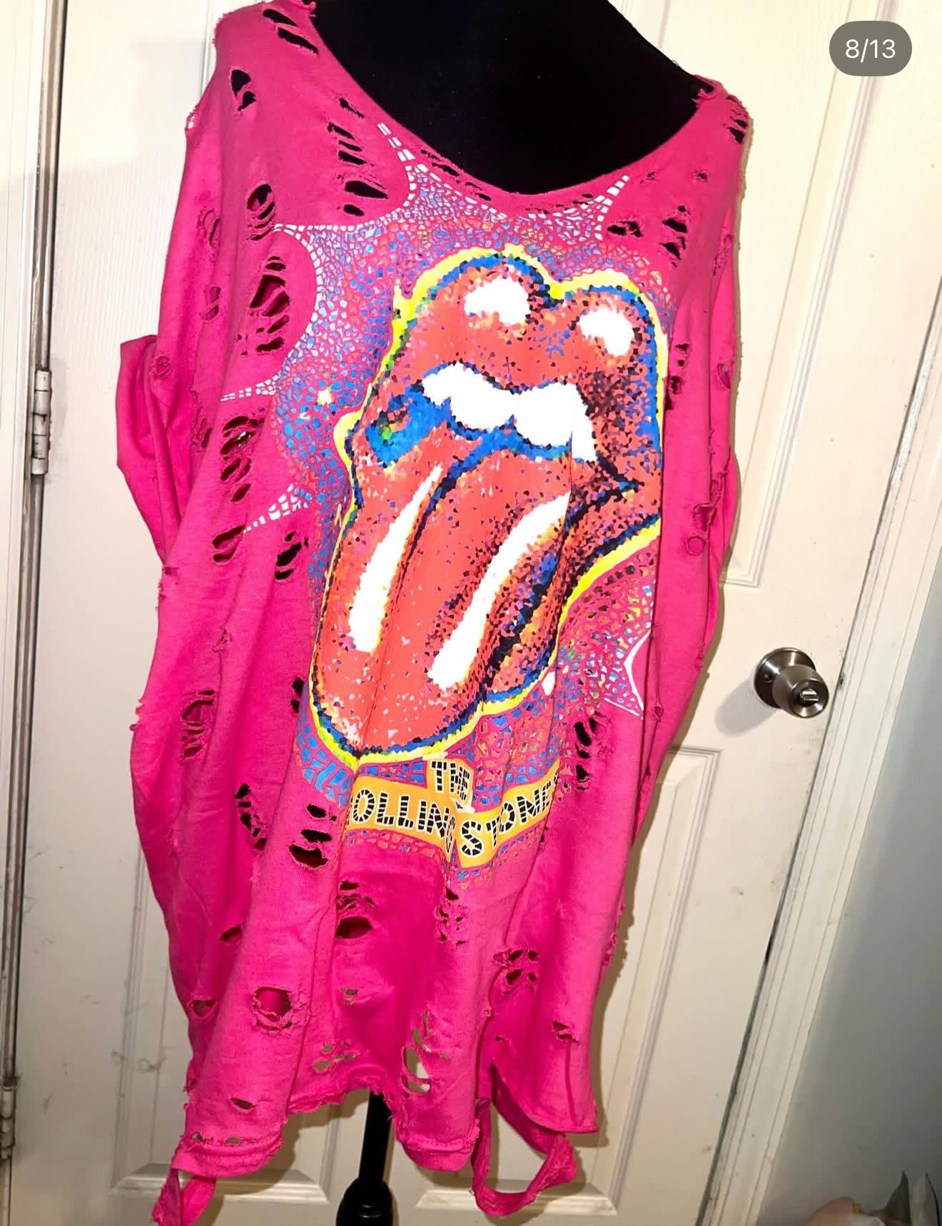 The Rolling Stones Oversized Distressed Tee